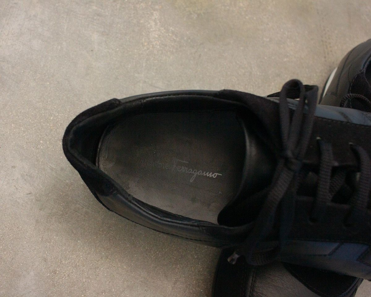 Salvatore Ferragamo Salvatore Ferragamo Men’s Black Suede Sneaker Shoes SZ:11.5 Size US 11.5 / EU 44-45 - 11 Thumbnail