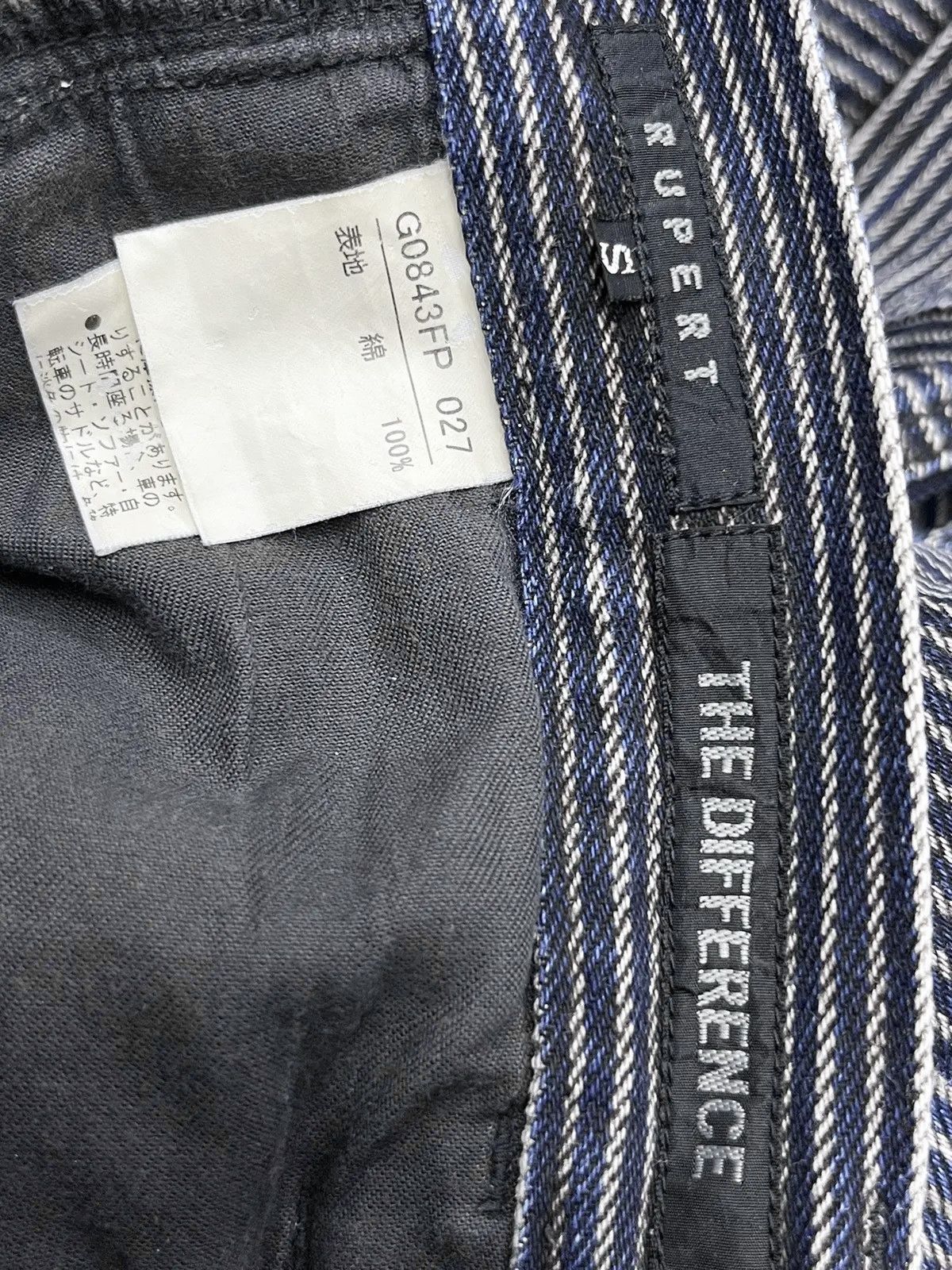 Japanese Brand RUPERT THE DIFFERENCE Hickory Stripes Patchwork Flare Denim Size 28" / US 6 / IT 42 - 11 Thumbnail