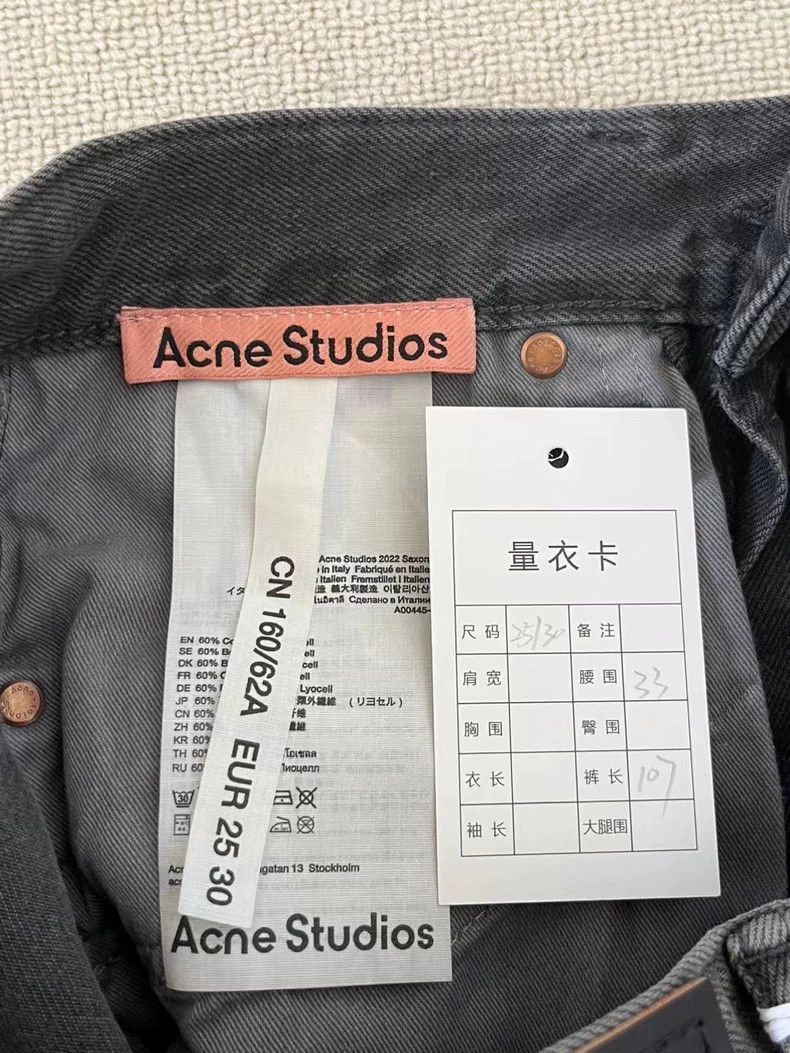 Acne Studios acne studios Solid-colored high-waisted straight-leg jeans Size US 30 / EU 46 - 5 Thumbnail