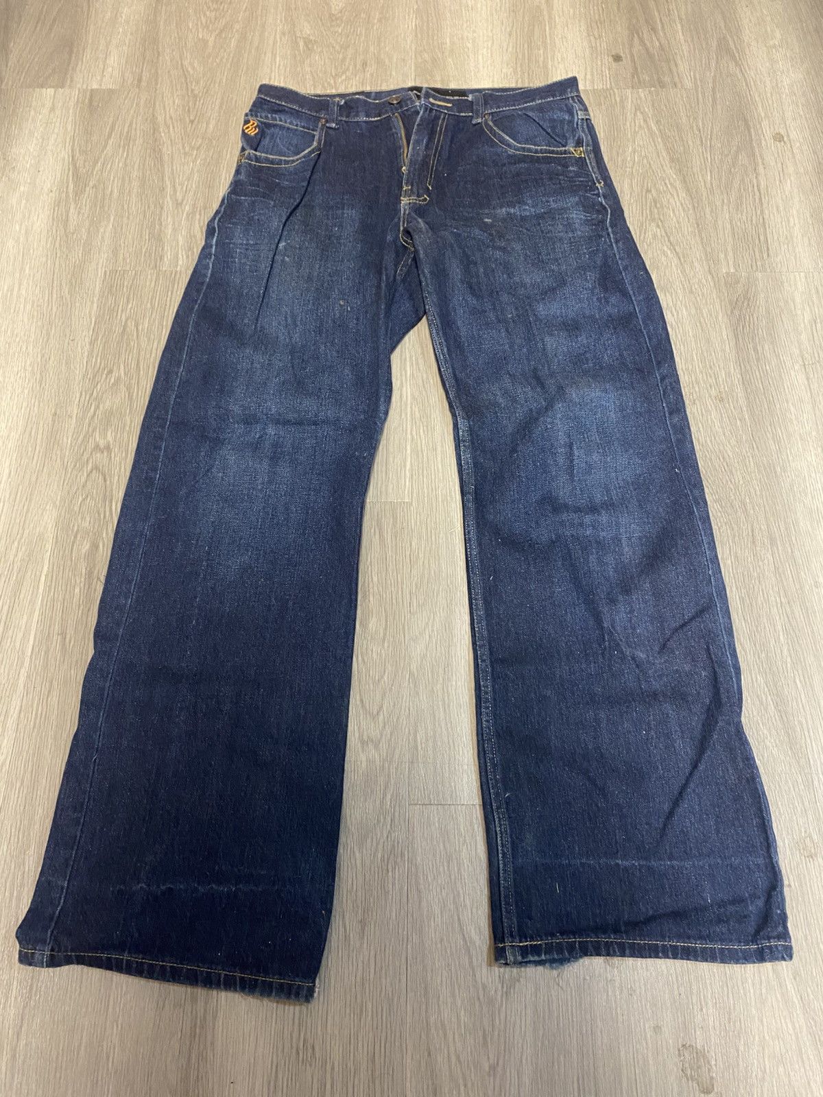 Rocawear Rocawear Wide Leg Embroidered Denim Size US 31 - 1 Thumbnail