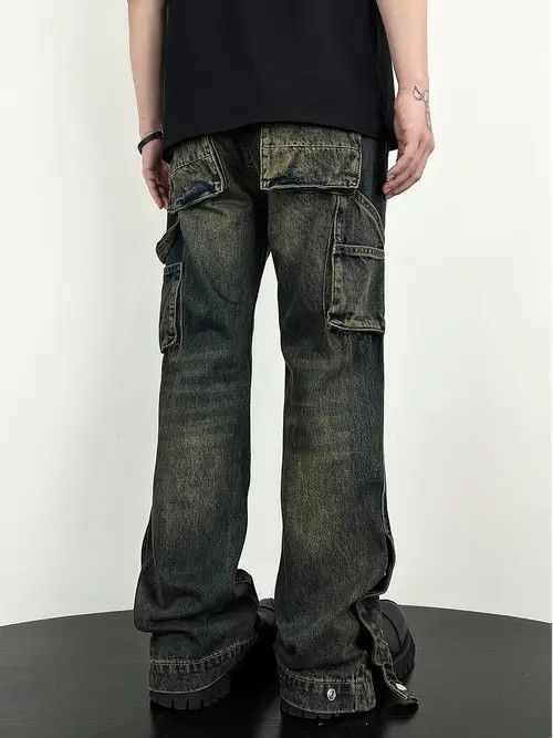 VIBE Grunge Wide Leg Denim Jeans Size US 28 / EU 44 - 8 Thumbnail