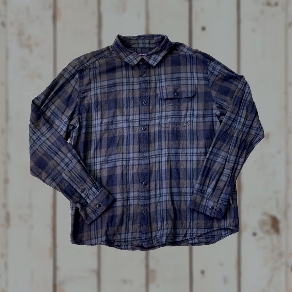 Patagonia Patagonia Shirt Button-Up Flannel Organic Cotton Blue Men’s Large Regular Pocketed Outdoor Casual 平 Size US L / EU 52-54 / 3 - 1 Thumbnail