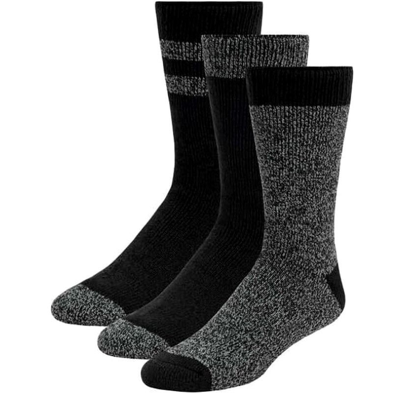 Avalanche Avalanche Outdoor Supply 3pk Thermal Crew Socks Black 6-12 Size ONE SIZE - 1 Thumbnail
