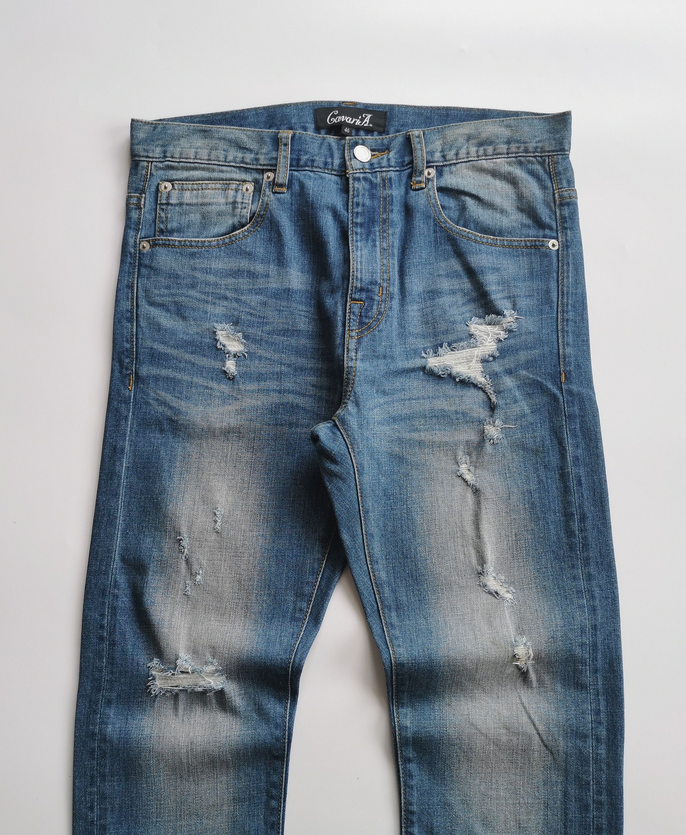 Tornado Mart CavariA Distressed Jeans 💕 Faded Wash Size US 31 - 9 Thumbnail