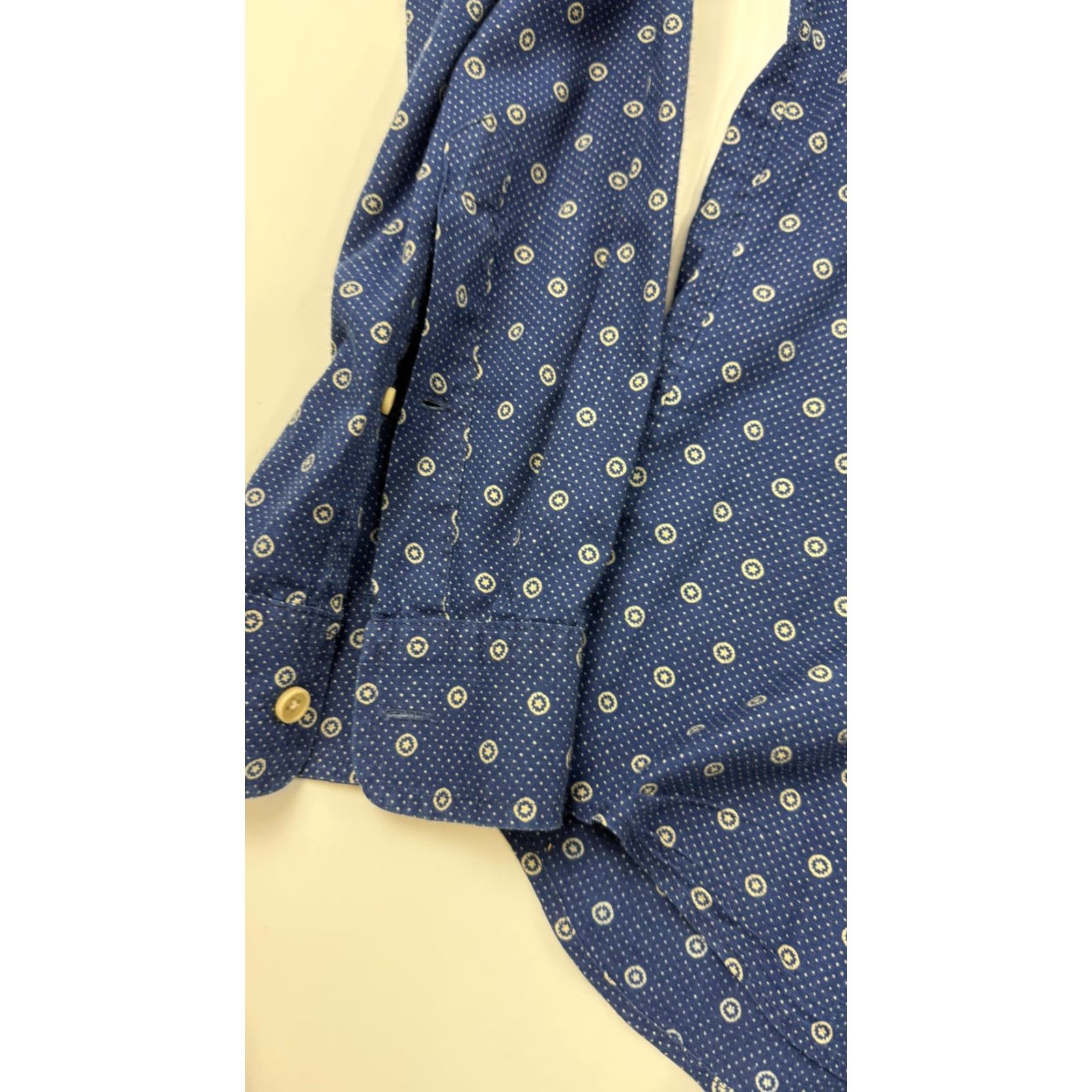 J.Crew J.Crew Men's Shirt Small Blue Slim Fit Long Sleeve Geometric Button-Up Cotton Size US S / EU 44-46 / 1 - 3 Thumbnail