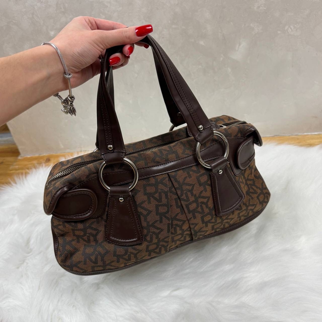 DKNY DKNY Bag Blue Monogram Size ONE SIZE - 5 Thumbnail