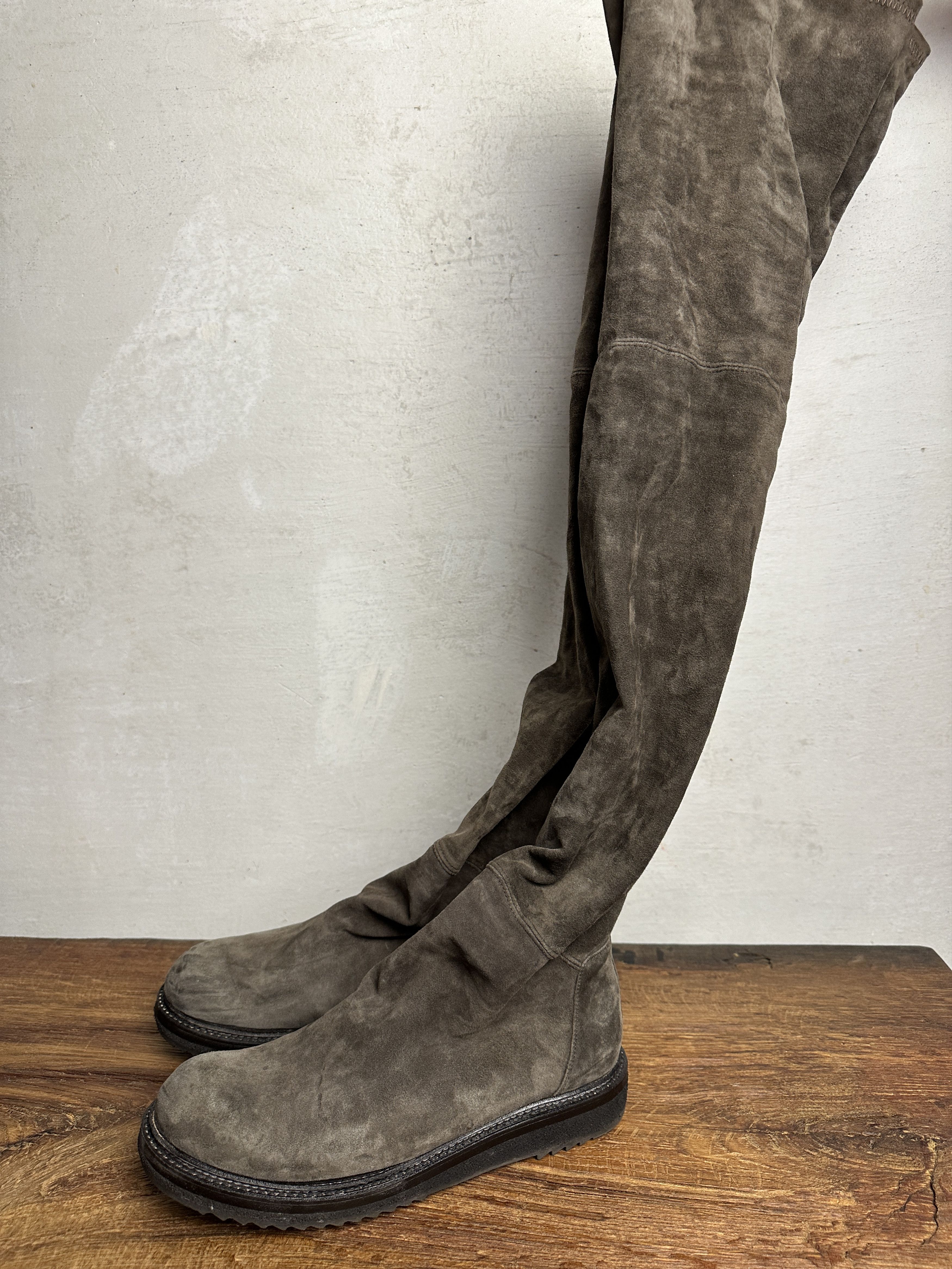 Rick Owens Rick Owens FW15 Sphinx Creeper High Knee Boots Size US 8 / IT 38 - 1 Thumbnail