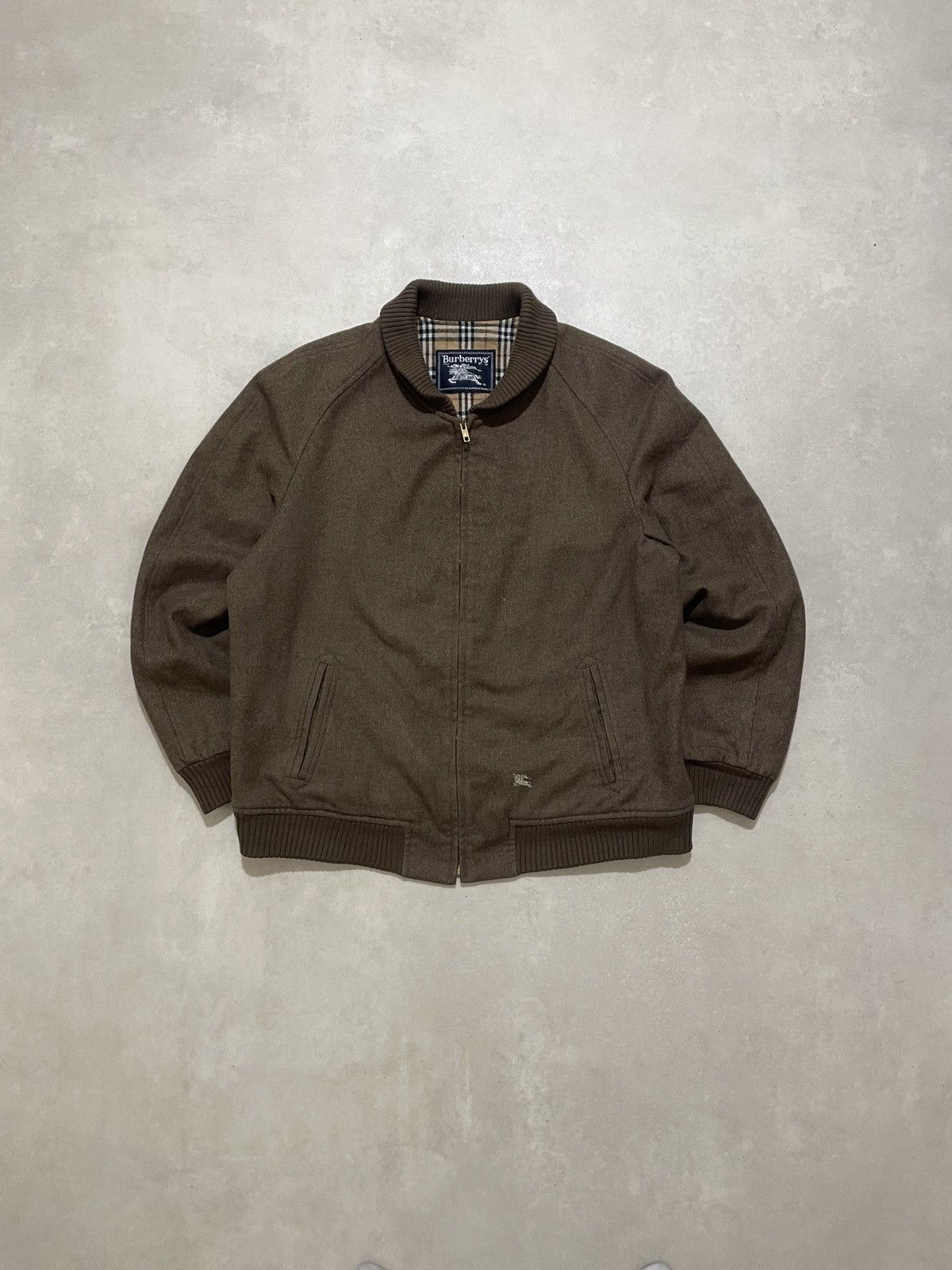 Burberry Vintage Burberry Burberry’s wool Bomber jacket Size US XL / EU 56 / 4 - 1 Thumbnail