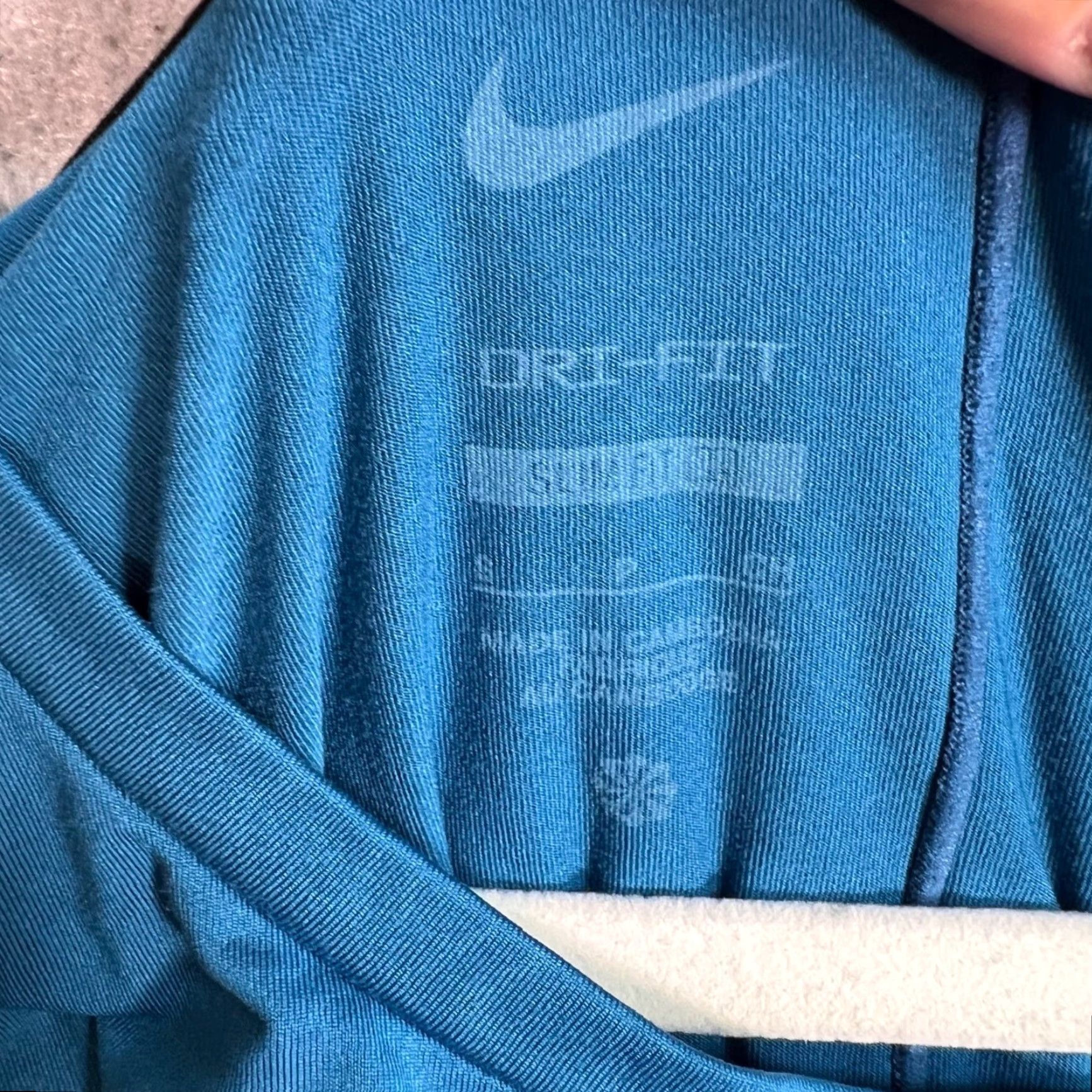 Nike Nike Dri-FIT Shirt Cropped Short Sleeve Womens Small Blue Size S / US 4 / IT 40 - 3 Thumbnail