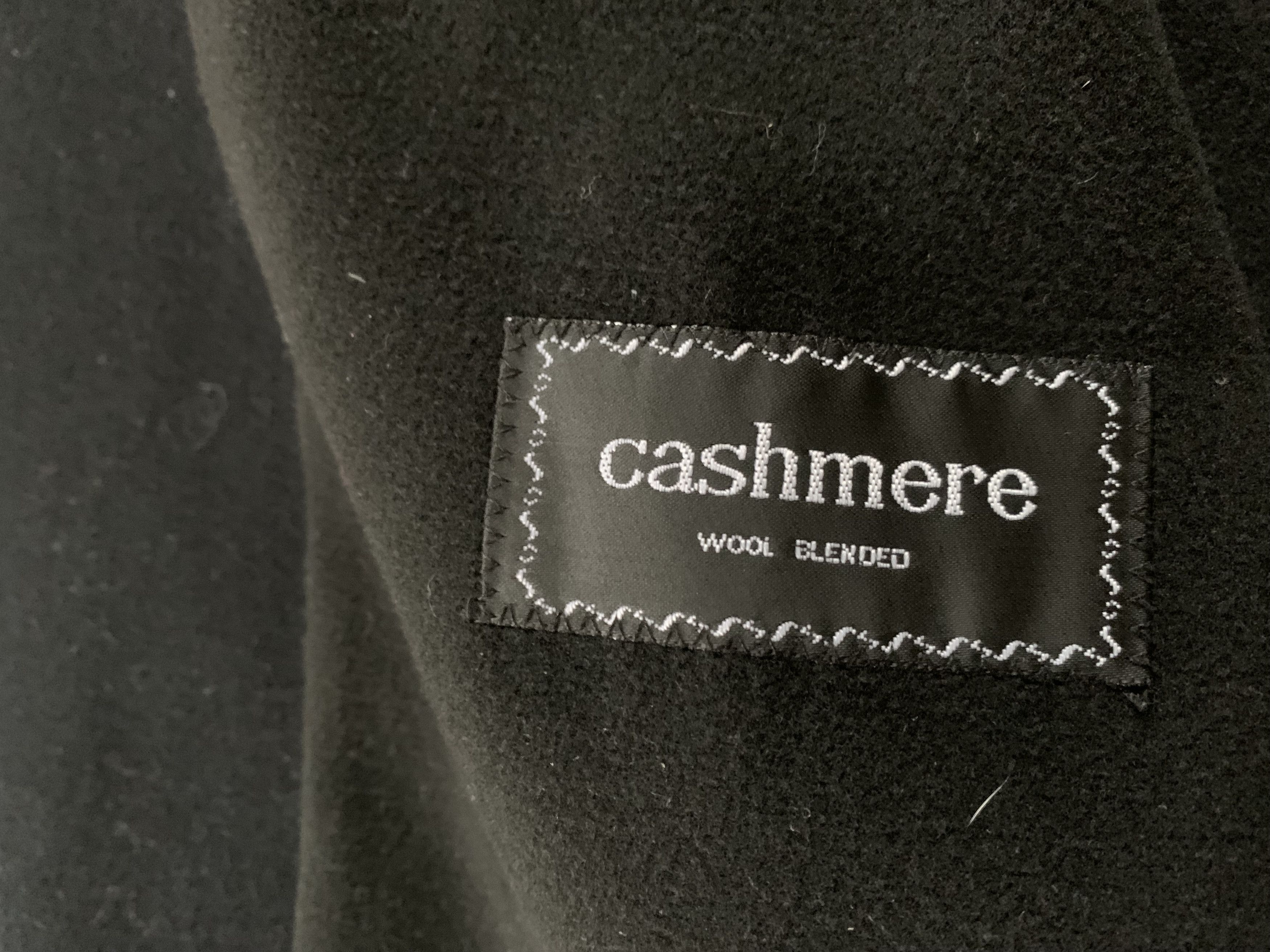 Other Alberto Gianni Cashmere Wool Blended Long Black Coat Size US L / EU 52-54 / 3 - 9 Thumbnail