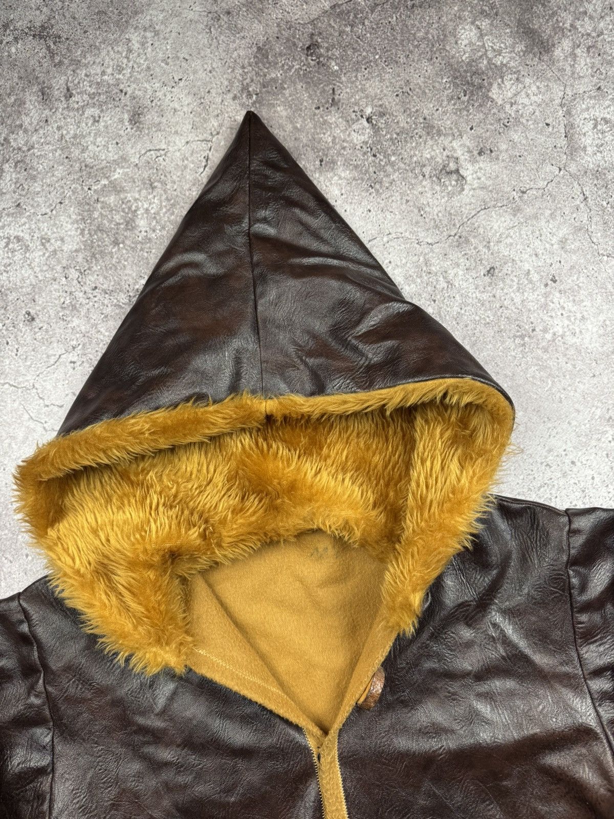 If Six Was Nine Japanese Brand Opium Leather Avant Garde FurJacket Coat Size US M / EU 48-50 / 2 - 3 Thumbnail