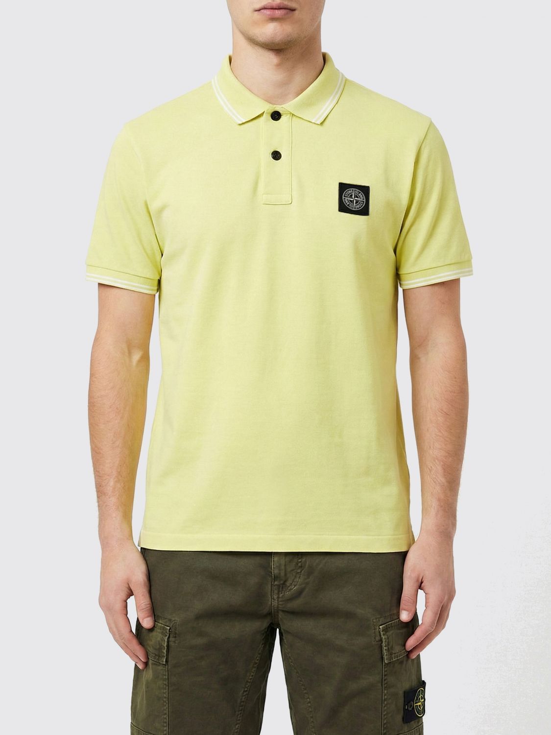 Stone Island Stone Island Polo Shirt Men Yellow Size US XL / EU 56 / 4 - 1 Thumbnail