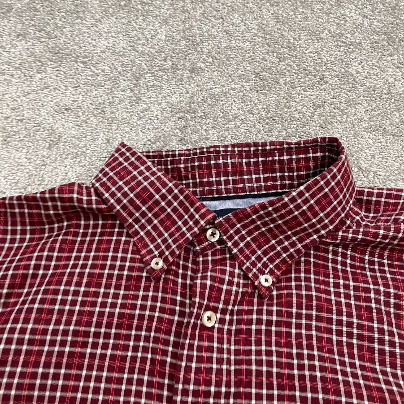 Tommy Hilfiger Tommy Hilfiger Flannel Shirt Mens XL Red Plaid Long Sleeve Button Down Casual Size US XL / EU 56 / 4 - 3 Thumbnail