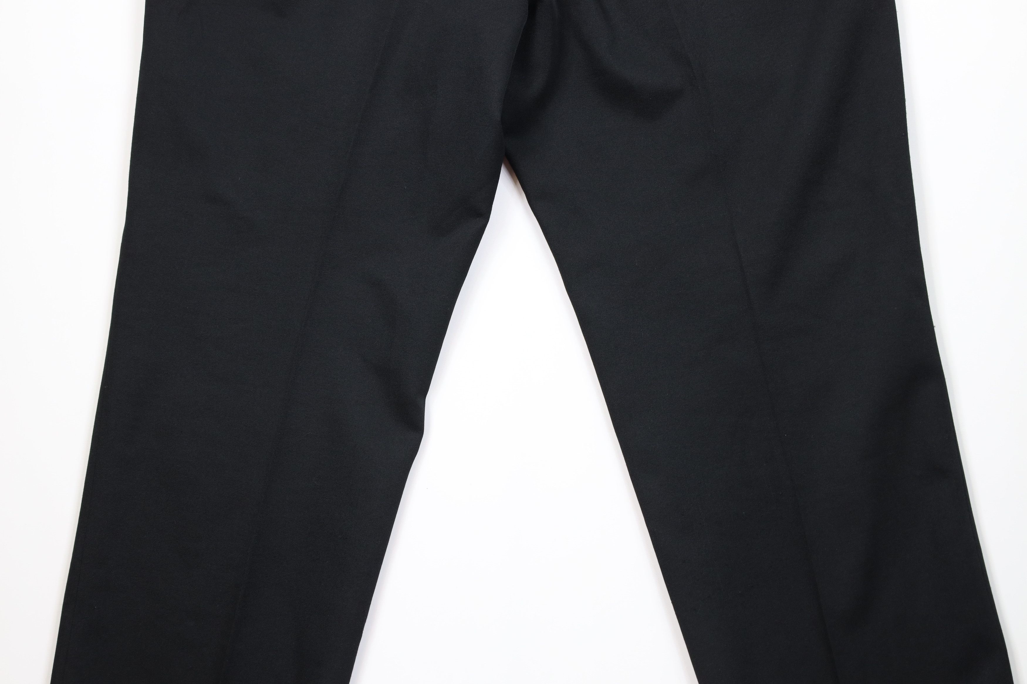 Levi's Vintage 90s Levis Knit Wide Leg Chino Pants Black Polyester Size US 42 / EU 58 - 12 Thumbnail