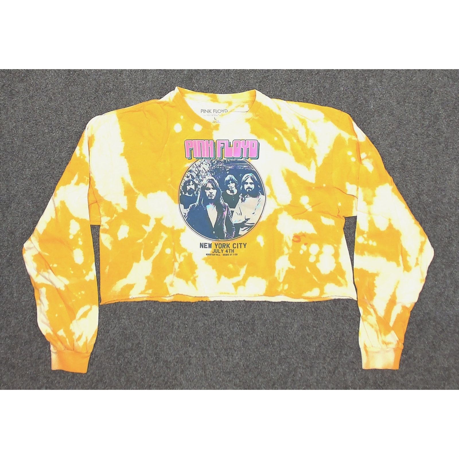 Pink Floyd Pink Floyd Bleach Dye Boxy Cropped Long Sleeve Large Size L / US 10 / IT 46 - 3 Thumbnail