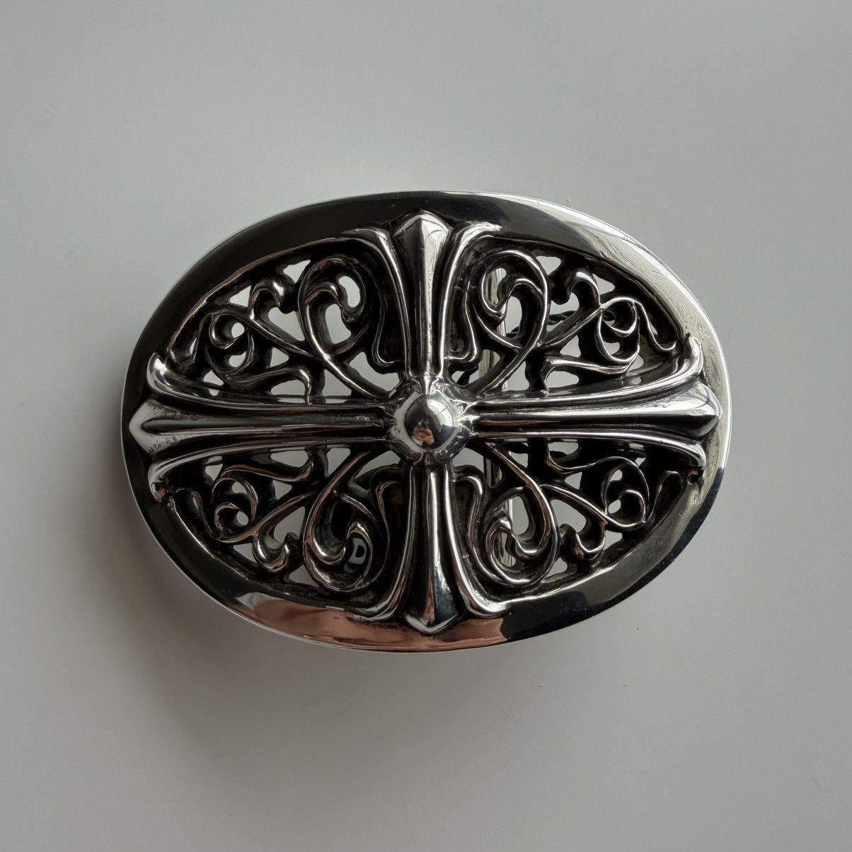 Chrome Hearts Chrome Hearts Oval Cross Buckle Belt 1.5 stk Size ONE SIZE - 1 Thumbnail