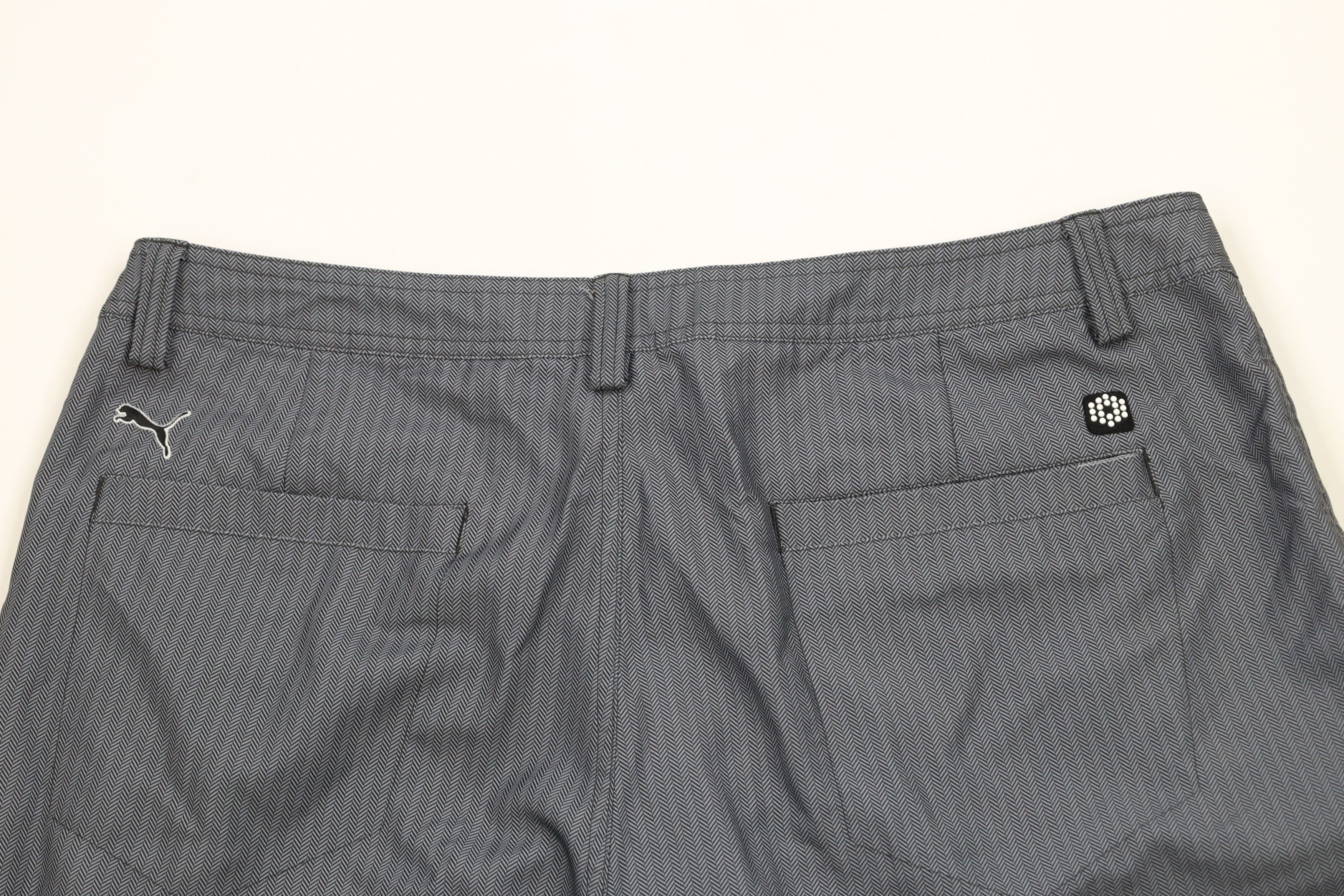 Puma × Vintage Puma Golf Front Golfing Golf Chino Shorts Gray Herringbone Size US 38 / EU 54 - 8 Thumbnail