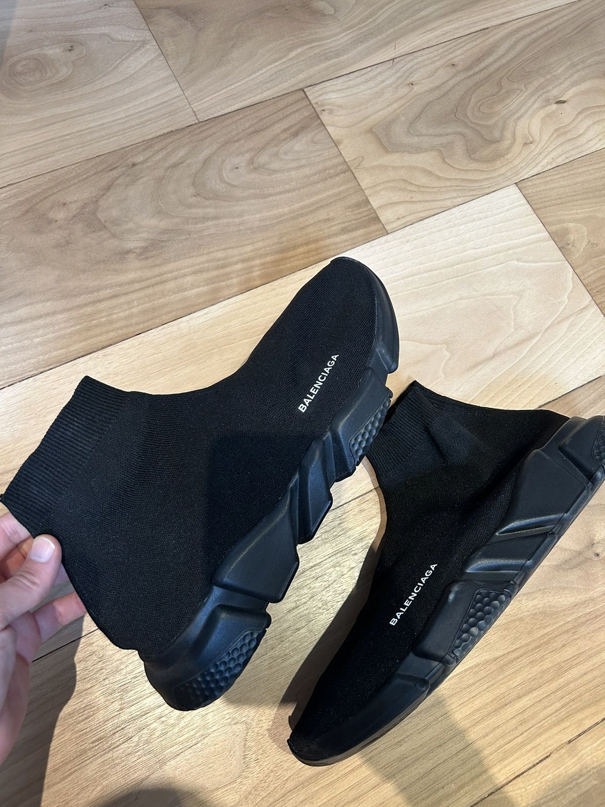 Balenciaga Balenciaga Speed Trainer Black Black Grailed