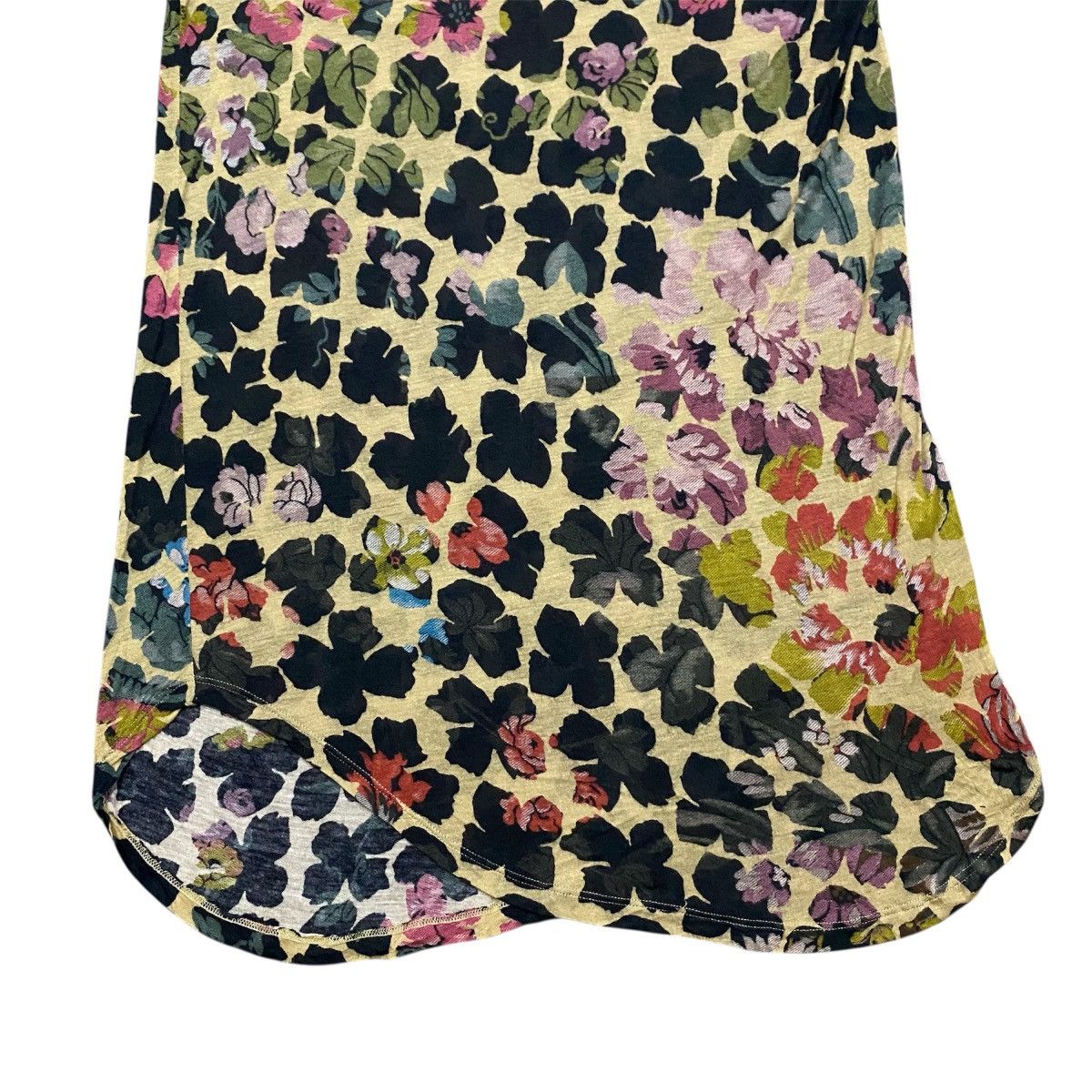 Dries Van Noten Dries Van Noten SS14 Floral Dress Asymmetric Hem Size S / US 4 / IT 40 - 5 Thumbnail