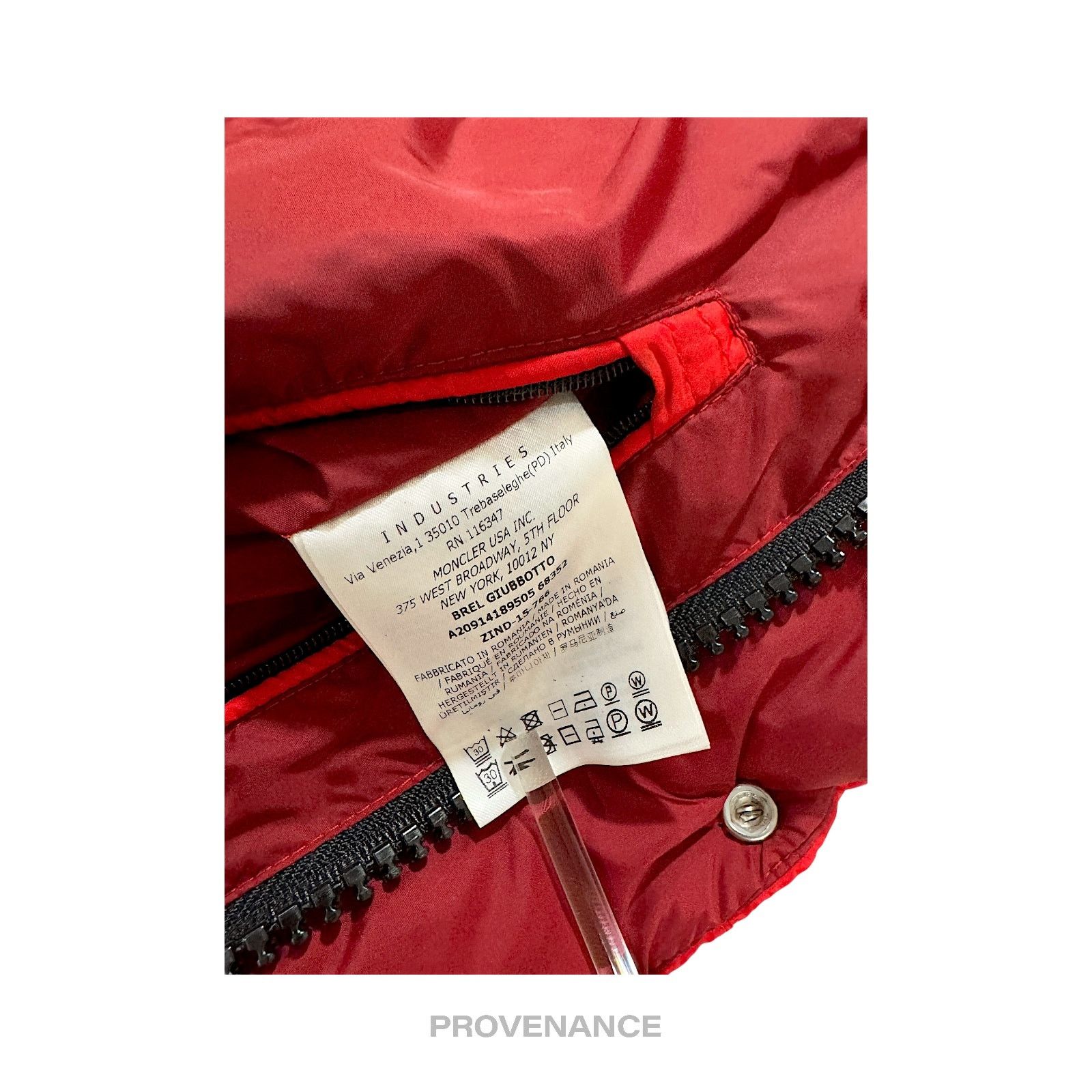 Moncler 🔴 Moncler Brel Down Puffer Bomber Jacket Coat - Red 3 L Size US L / EU 52-54 / 3 - 16 Thumbnail