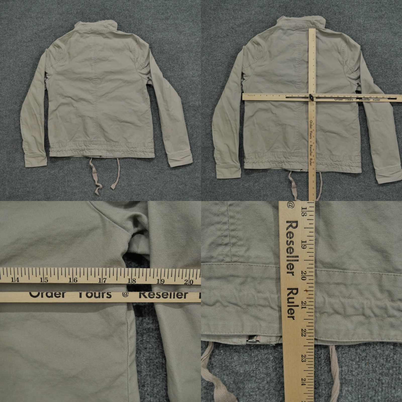 Vintage BKE Buckle Jacket Womens Small Tan Canvas Cinch Collar Waist Full Zip Size S / US 4 / IT 40 - 8 Thumbnail