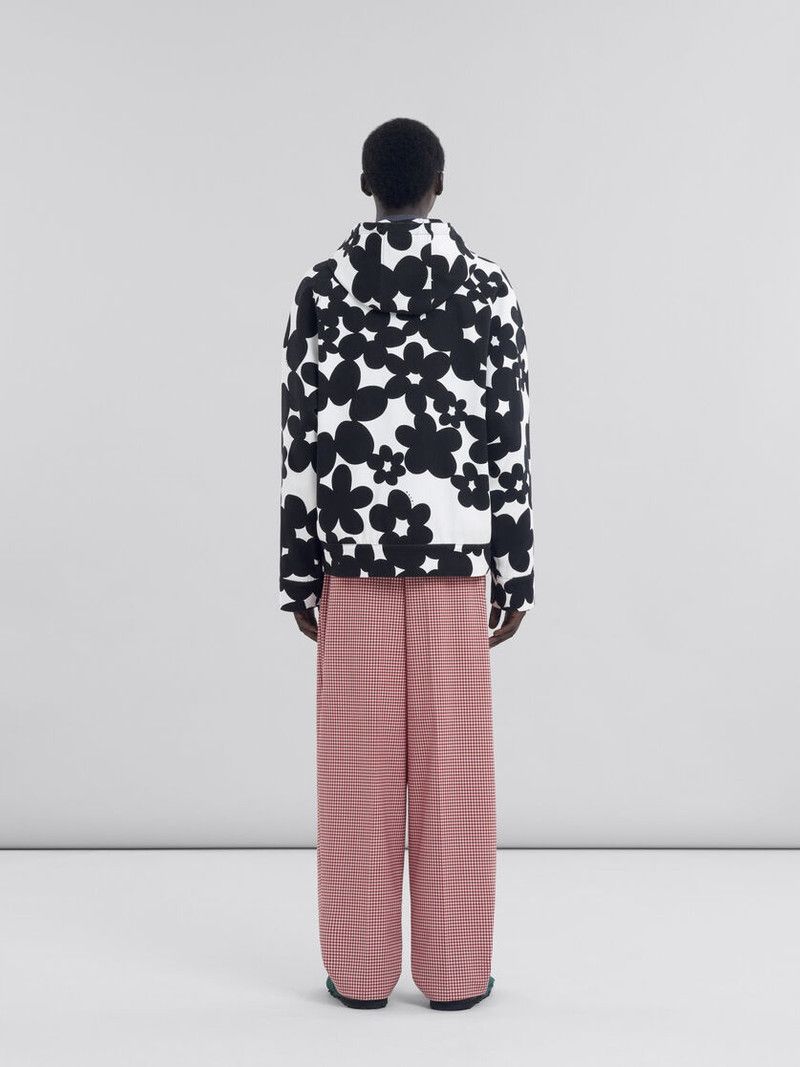 Marni o1f1d3z0326 Hoodie in White/Black Size US S / EU 44-46 / 1 - 3 Thumbnail