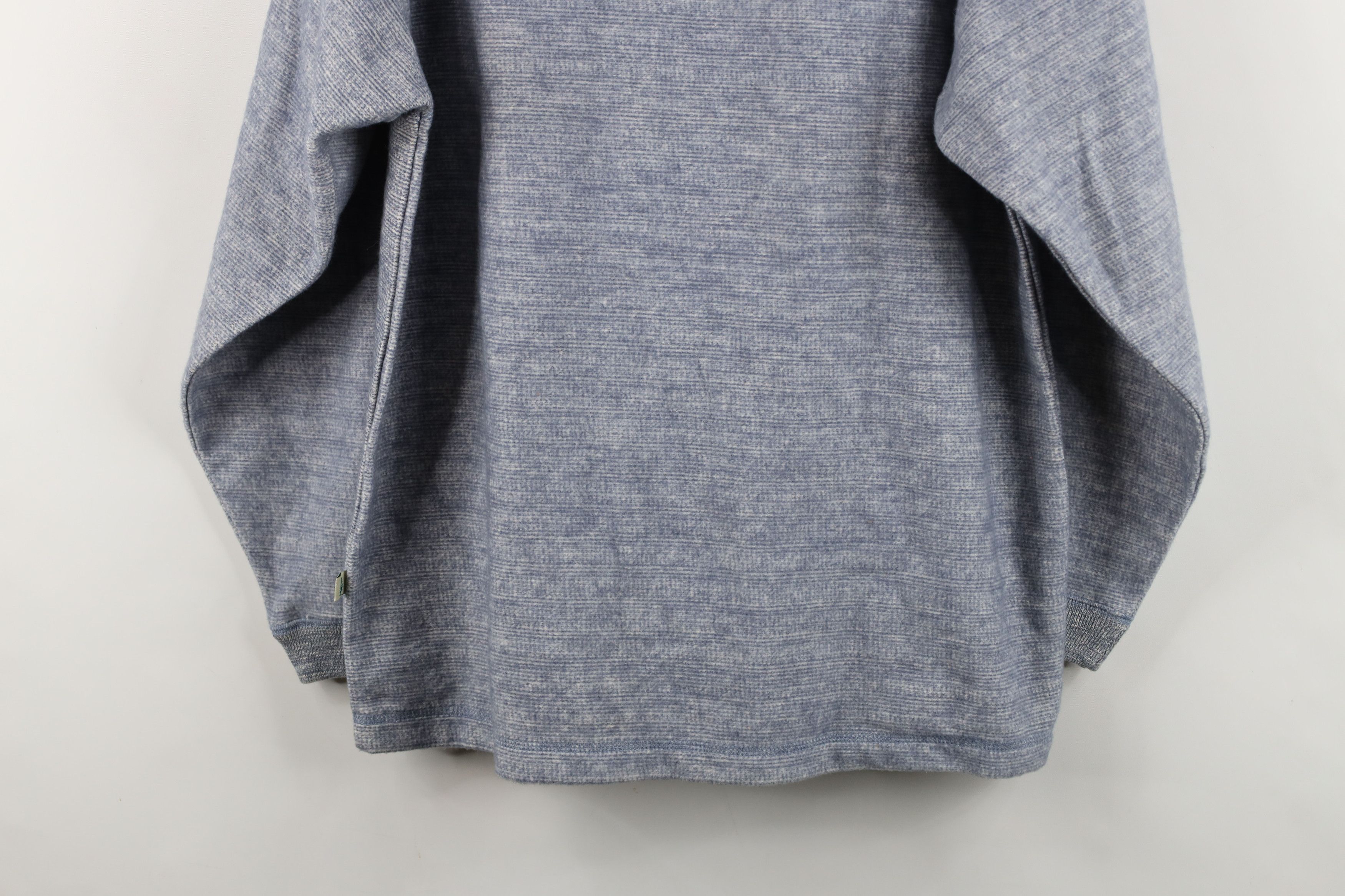Vintage Vintage 90s Streetwear Fleece Collared Polo Sweater Blue Size US M / EU 48-50 / 2 - 12 Thumbnail