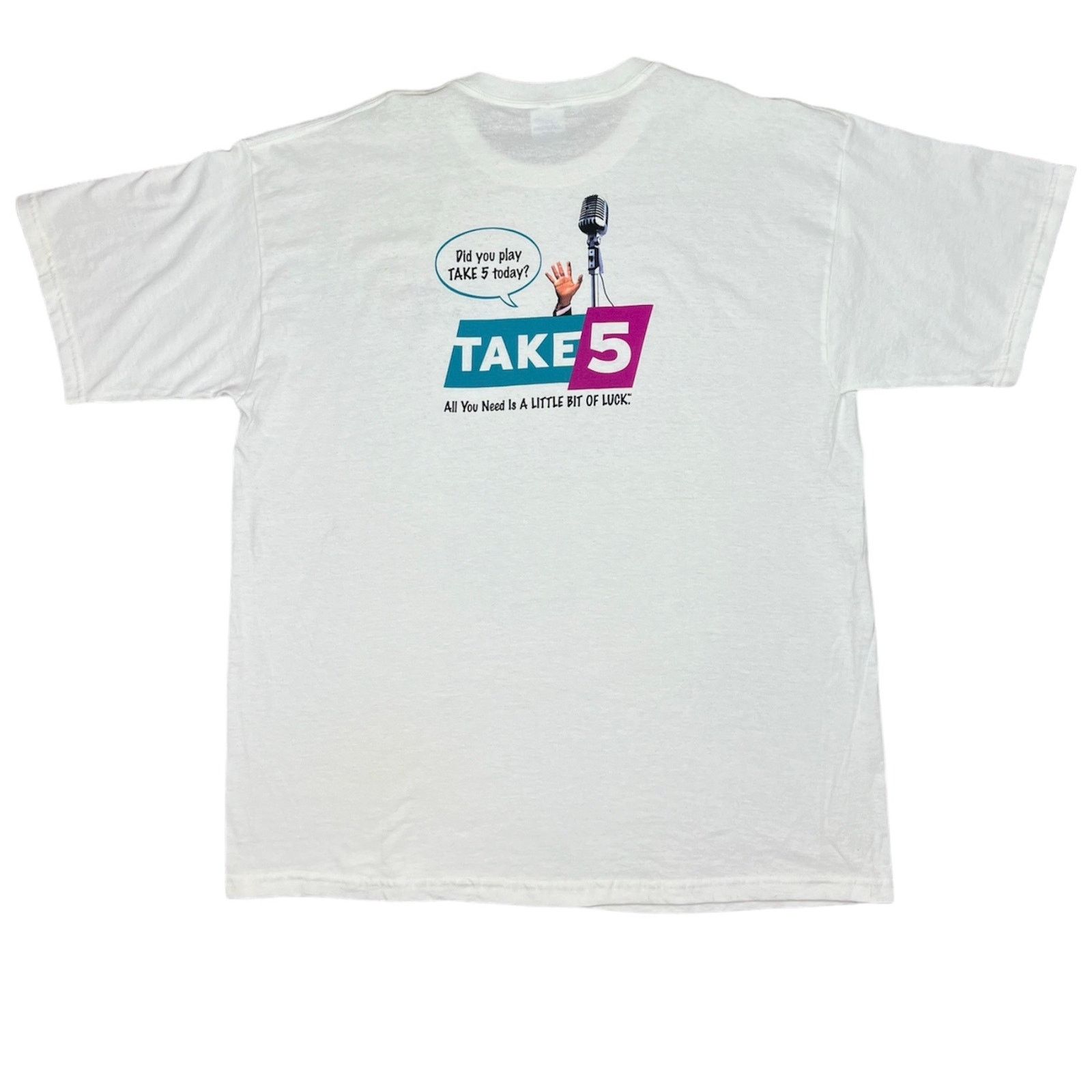 Gildan Vintage Take 5 Lotto Lottery Promo Tee Size US XL / EU 56 / 4 - 2 Thumbnail