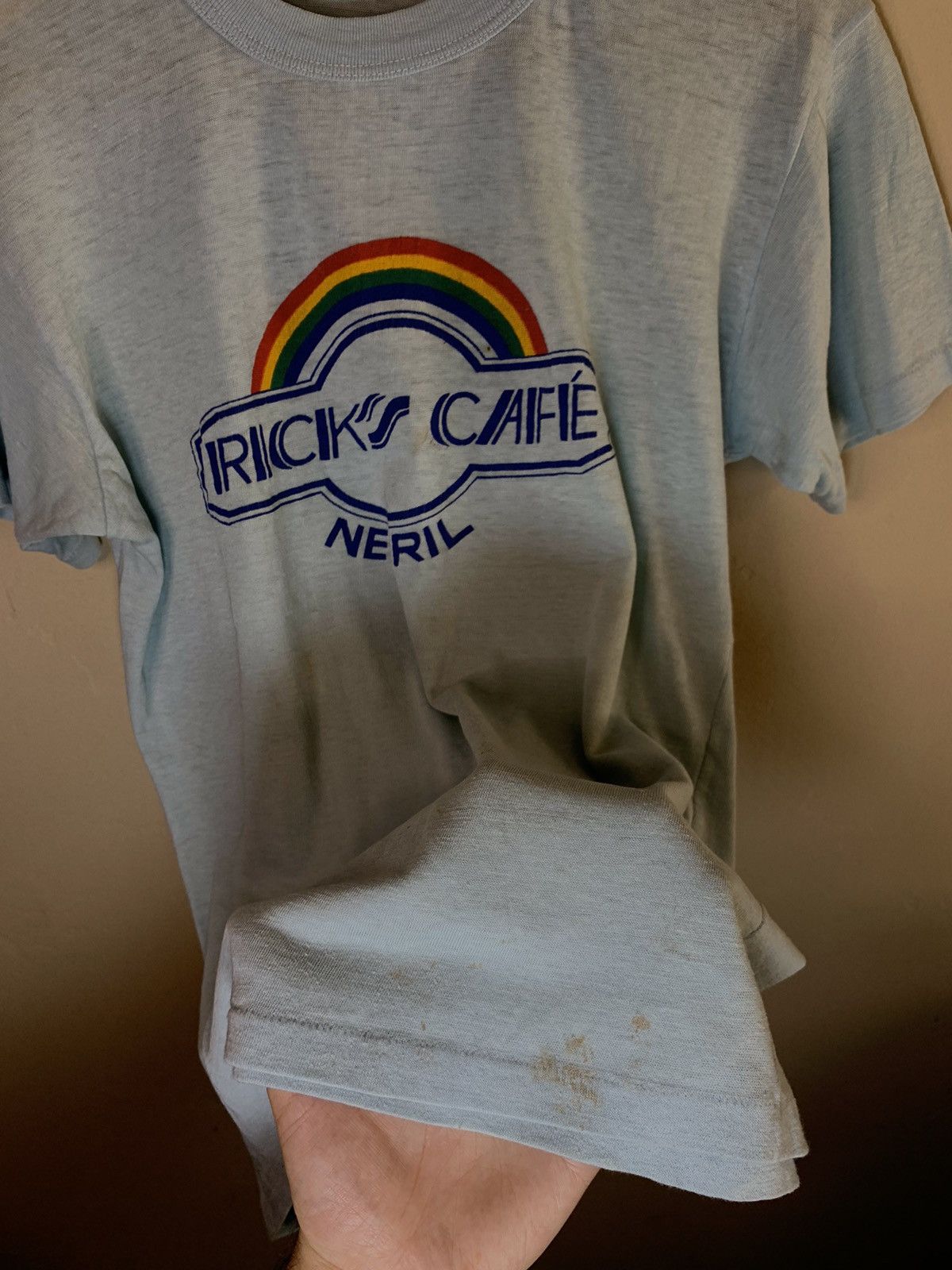 Vintage *RARE* Vintage 1970’s Rick’s Café Negril Jamaica T-Shirt Size US M / EU 48-50 / 2 - 6 Thumbnail