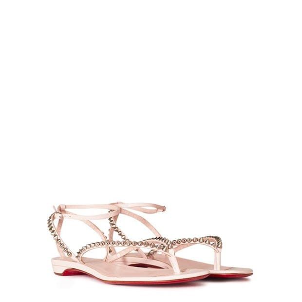 Christian Louboutin So Me Tonguetta Spiked Leather Sandals Size US 6 / IT 36 - 4 Thumbnail