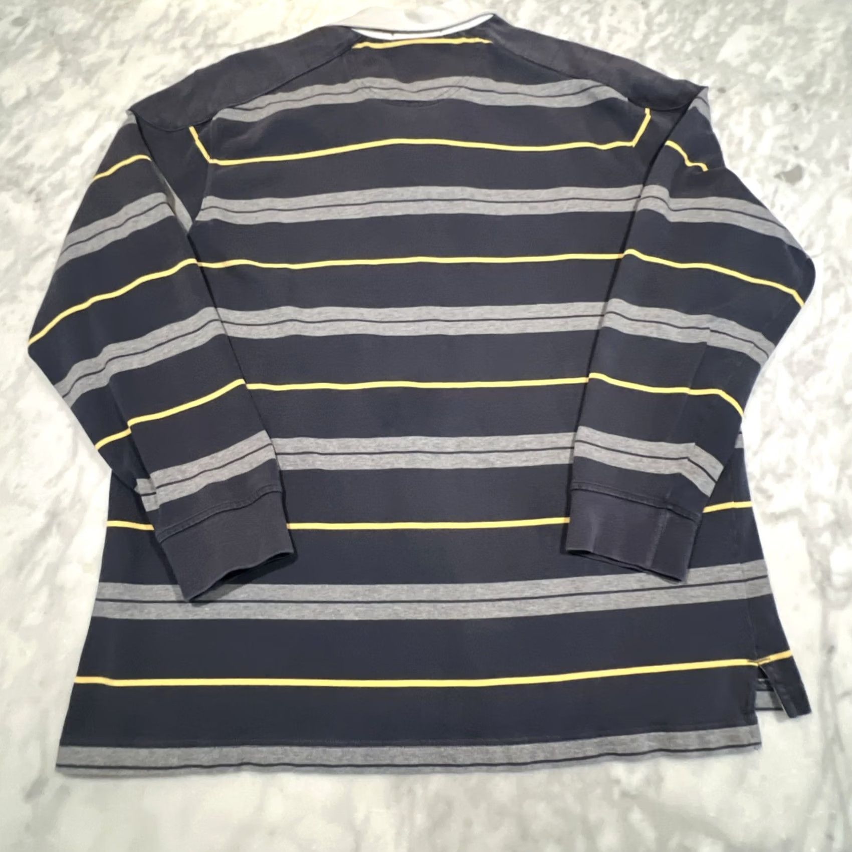 Cremieux VINTAGE Daniel Cremieux Rugby Shirt Men L Padded Long Sleeve Stripes USA Mens Size US L / EU 52-54 / 3 - 7 Thumbnail