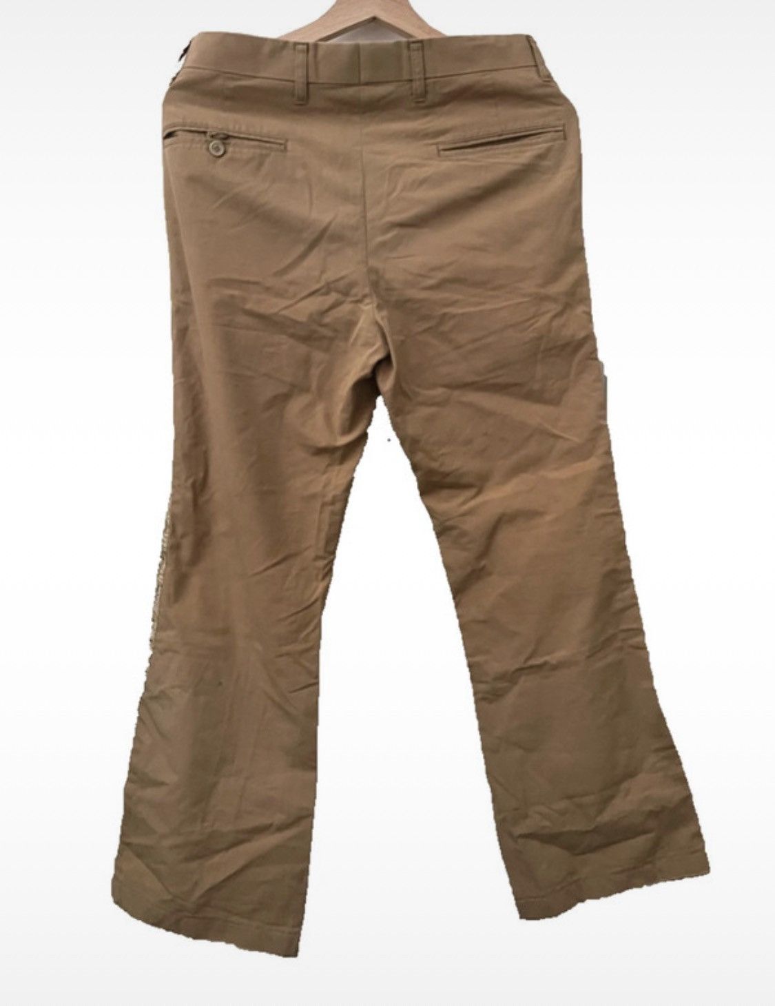 Junya Watanabe Junya Watanabe Snake Print Brown Flared Low Waist Trousers Size 31" - 2 Thumbnail