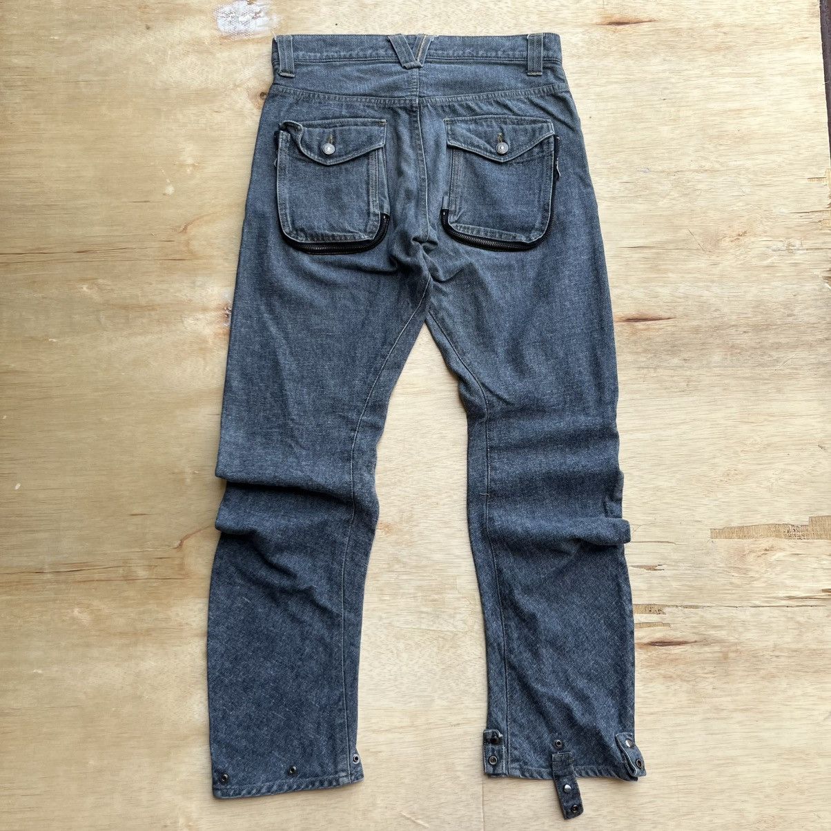 PPFM PPFM DENIM WASHED 3D ZIP POCKET SPIRAL JAPANESE BRAND Size US 32 / EU 48 - 10 Thumbnail