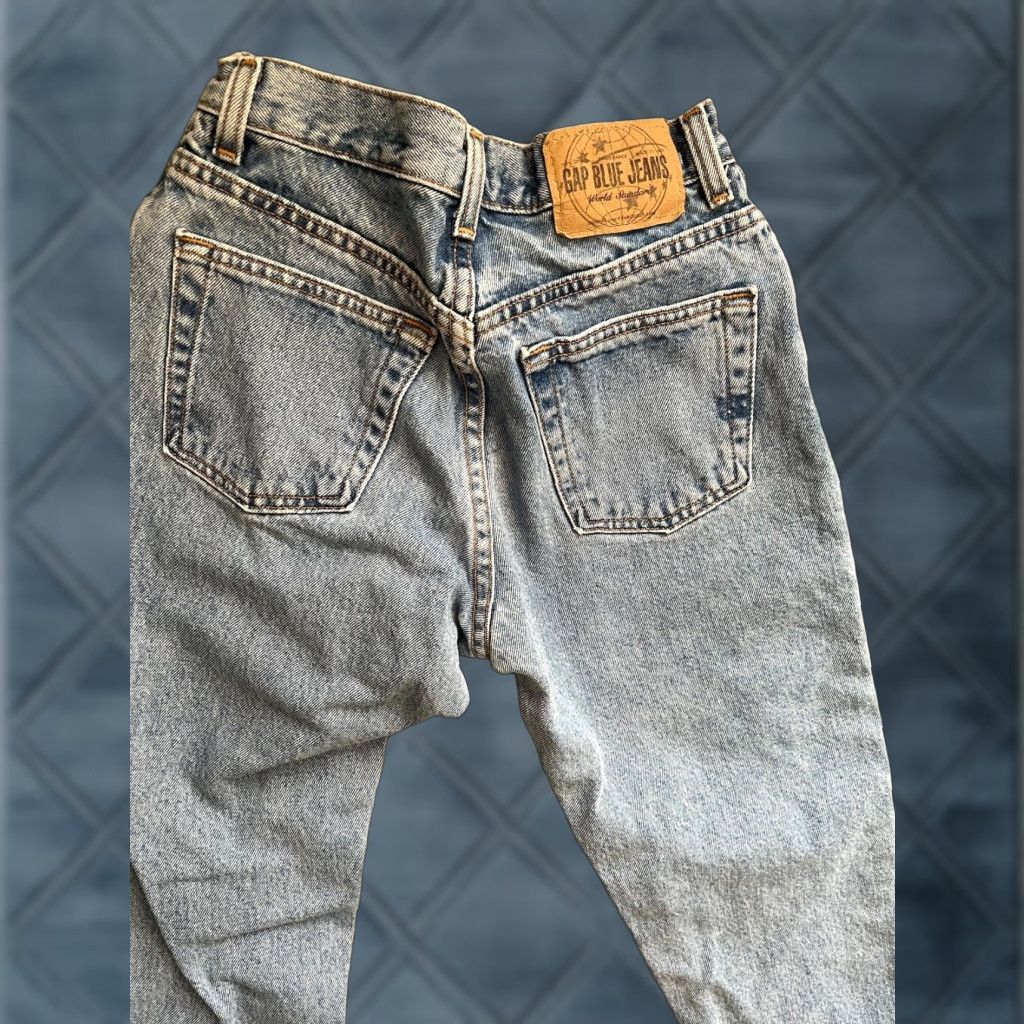 Gap VINTAGE Distressed 90s Gap Classic Fit Tapered Jeans Womens ACTUAL 24x31 Denim Size 42" / US 20 - 1 Thumbnail