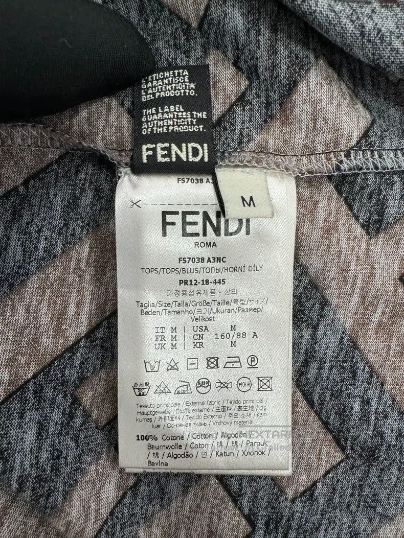 Fendi Fendi FF Full Logo Women's Short-Sleeve Tee Size M / US 6-8 / IT 42-44 - 6 Thumbnail