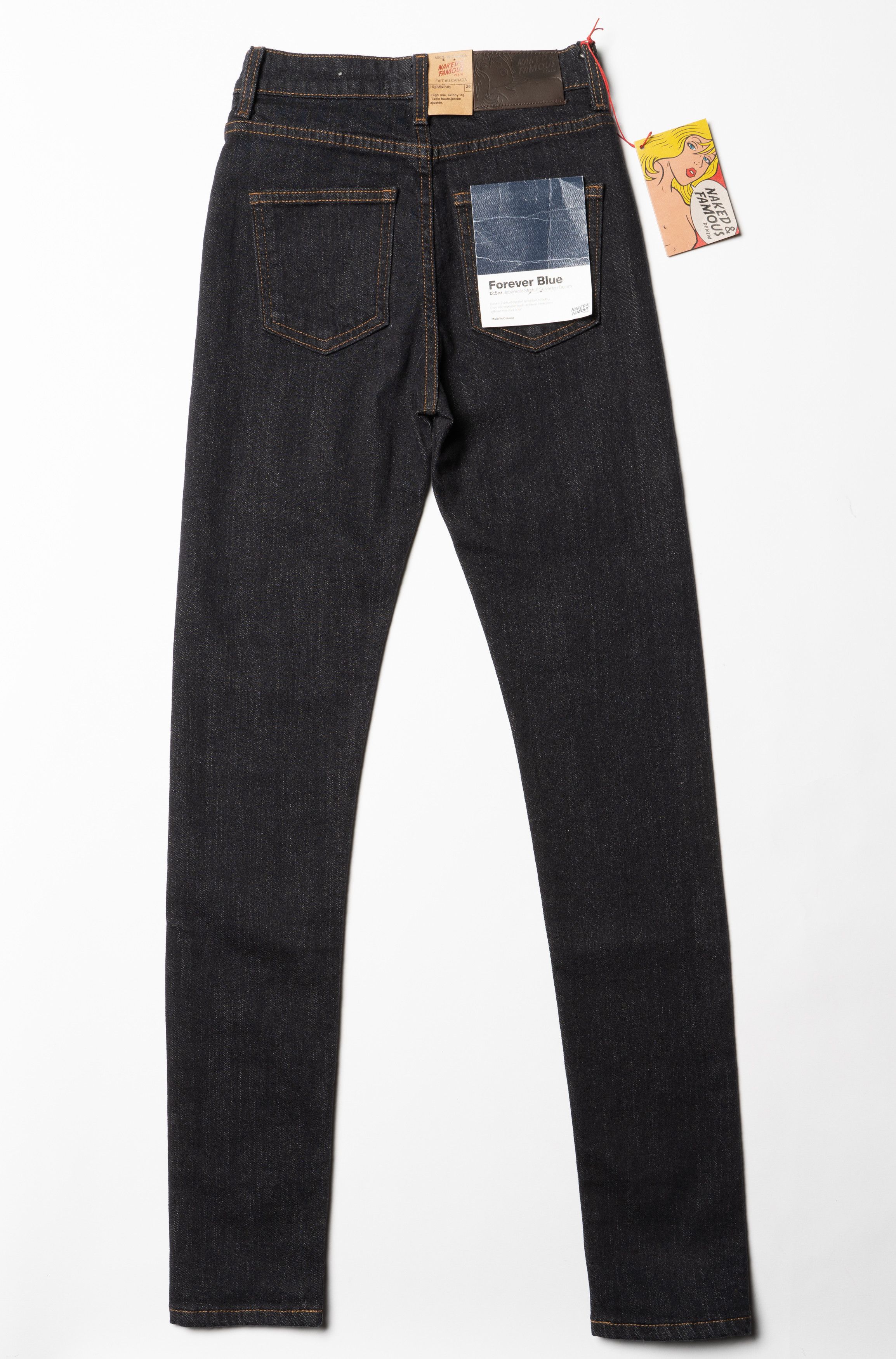 Naked & Famous 🔴NAKED & FAMOUS Forever Blue Selvedge Denim Jeans Women's Size 26" / US 2 / IT 38 - 9 Thumbnail
