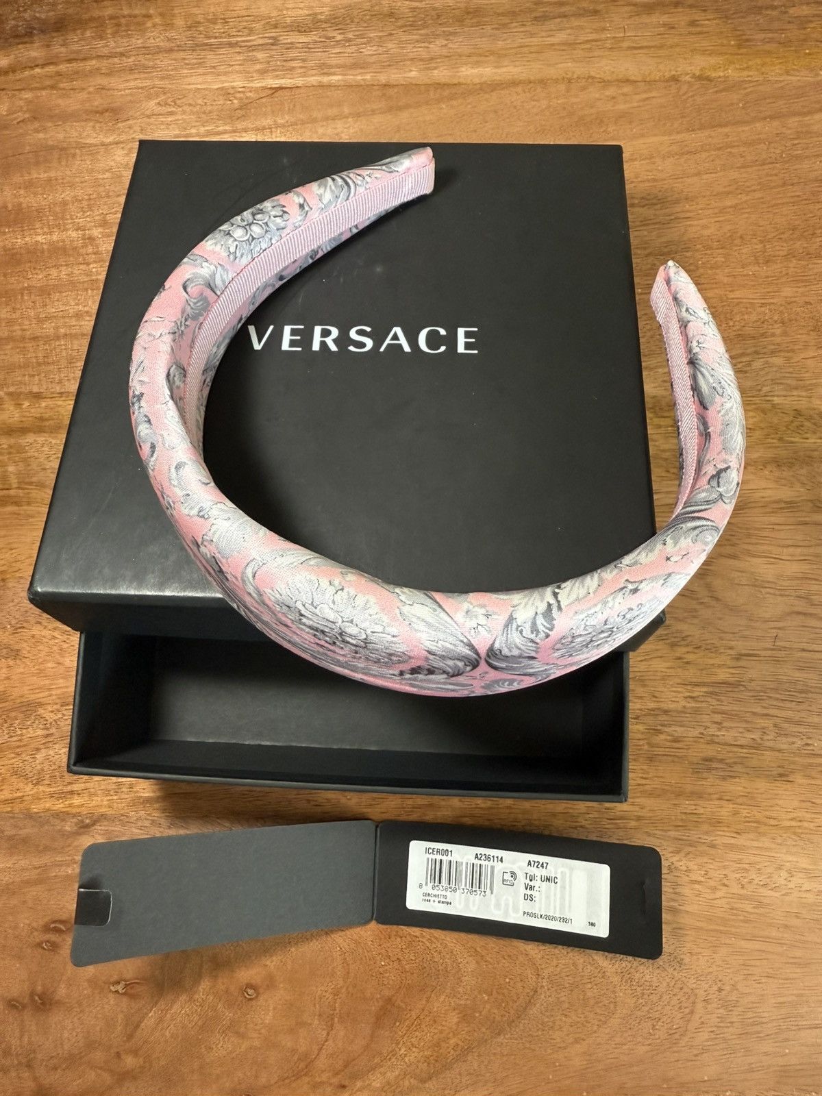 Versace Versace Barocco print headband Size ONE SIZE - 1 Thumbnail