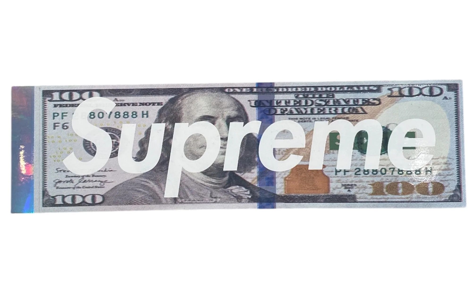 Supreme Supreme One Hundred Dollar Bill $100 Box Logo Money