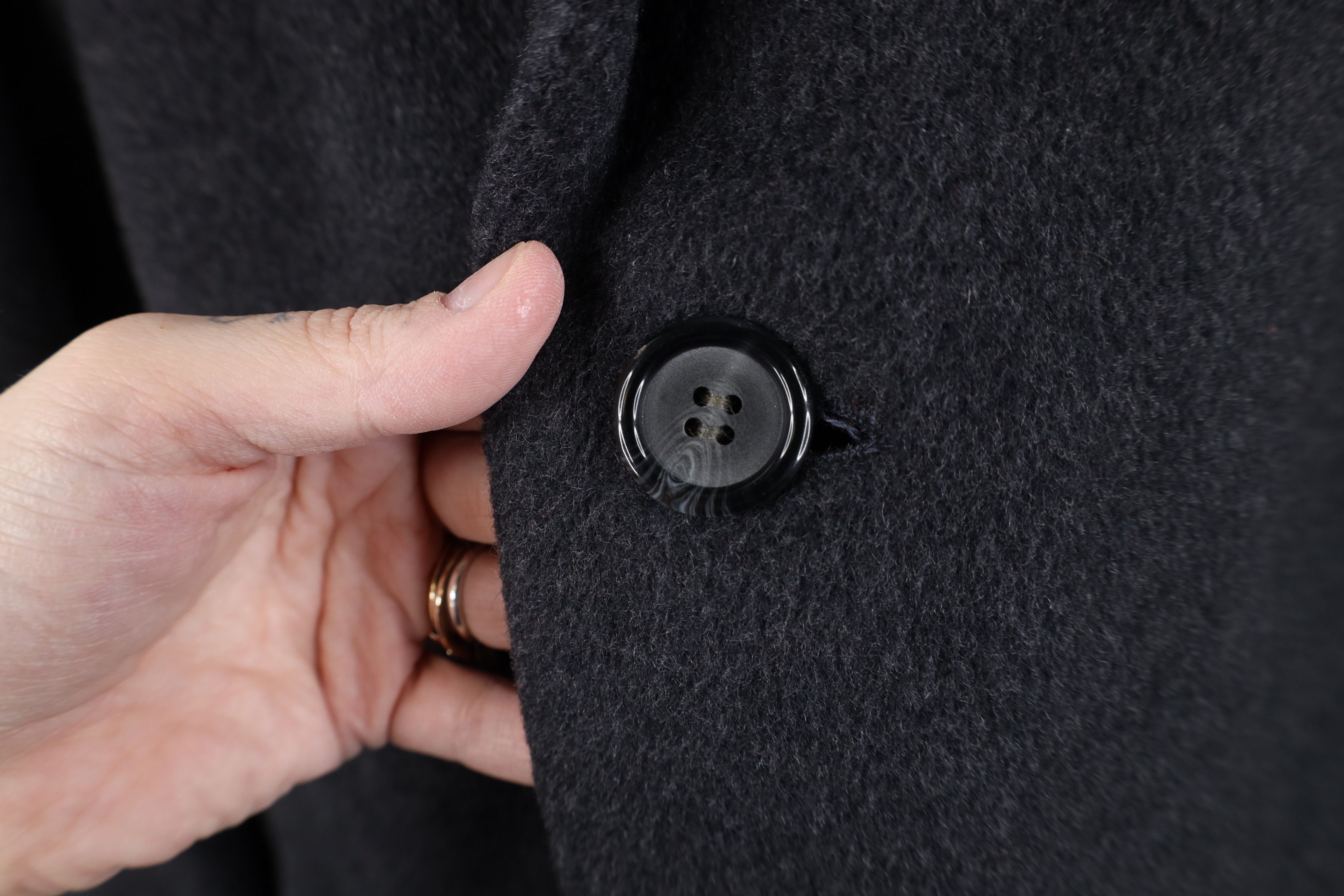 Vintage Vintage 80s 90s Egon Von Furstenburg Overcoat Jacket Gray Size US XL / EU 56 / 4 - 7 Thumbnail
