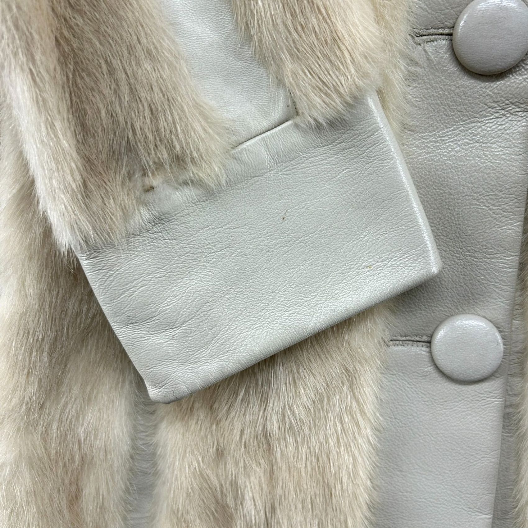 Joseph VINTAGE Joseph Zaccaria Fur Coat Womens M Ivory Long Overcoat 80s Real Mink Lined Coat Mens? Size M / US 6-8 / IT 42-44 - 4 Thumbnail