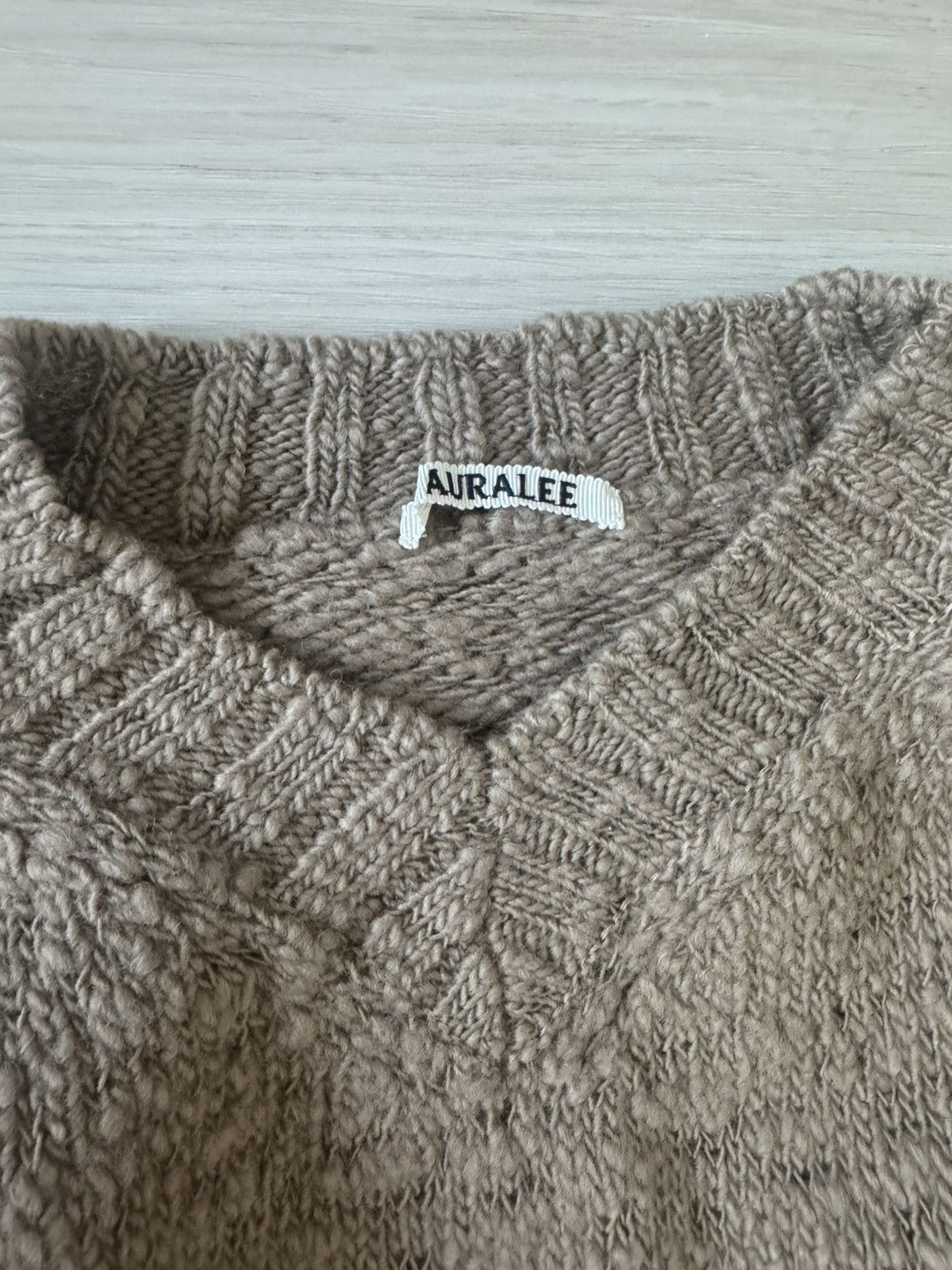 Auralee Auralee wool slub v-neck sweater Size US M / EU 48-50 / 2 - 3 Thumbnail