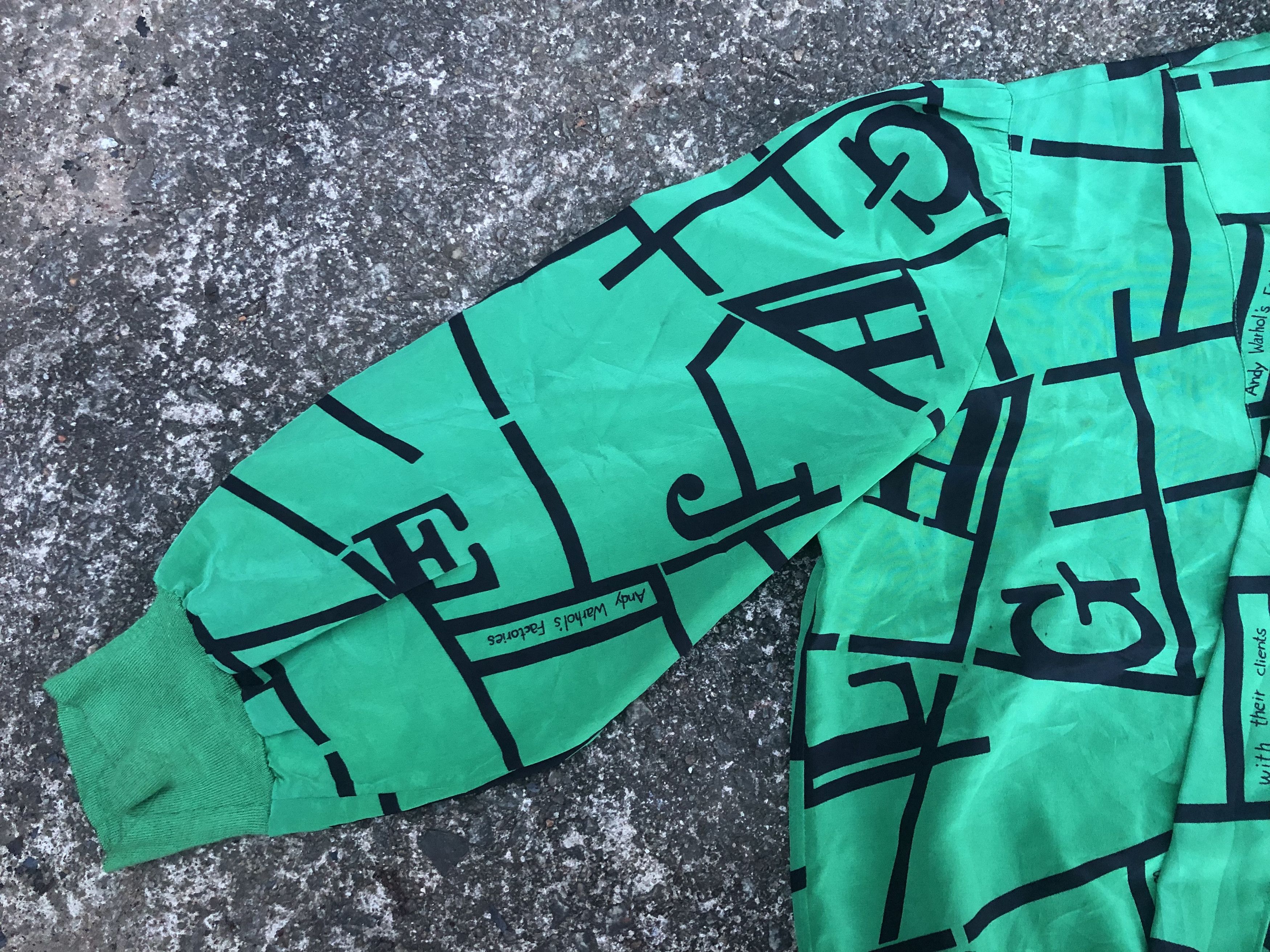 Vintage 🔥Vintage ANDY WARHOL'S FACTORIES Satin Button-down Blouse Size L / US 10 / IT 46 - 13 Thumbnail