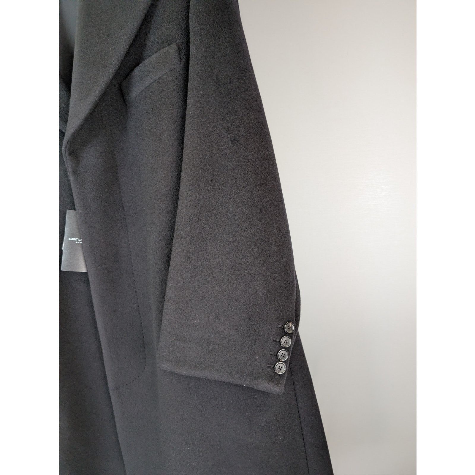 Saint Laurent Paris o1rshd1 Manteau Oversize Brosse oversized brush coat Black Size US M / EU 48-50 / 2 - 4 Thumbnail