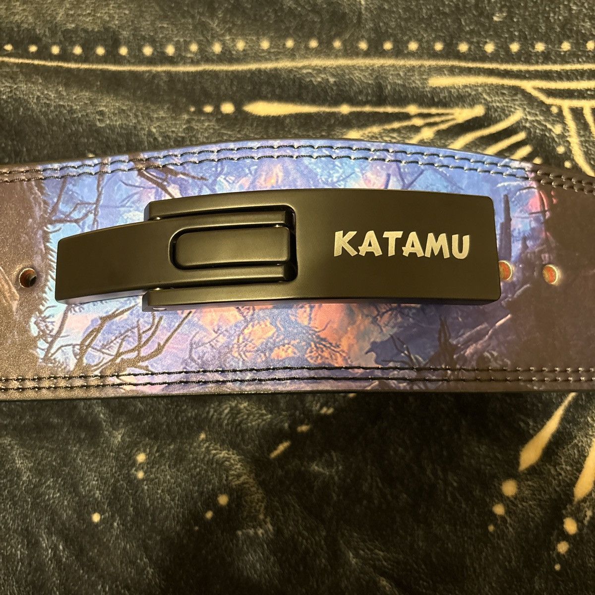 Other Black Katamu belt with unique design Size ONE SIZE - 2 Thumbnail