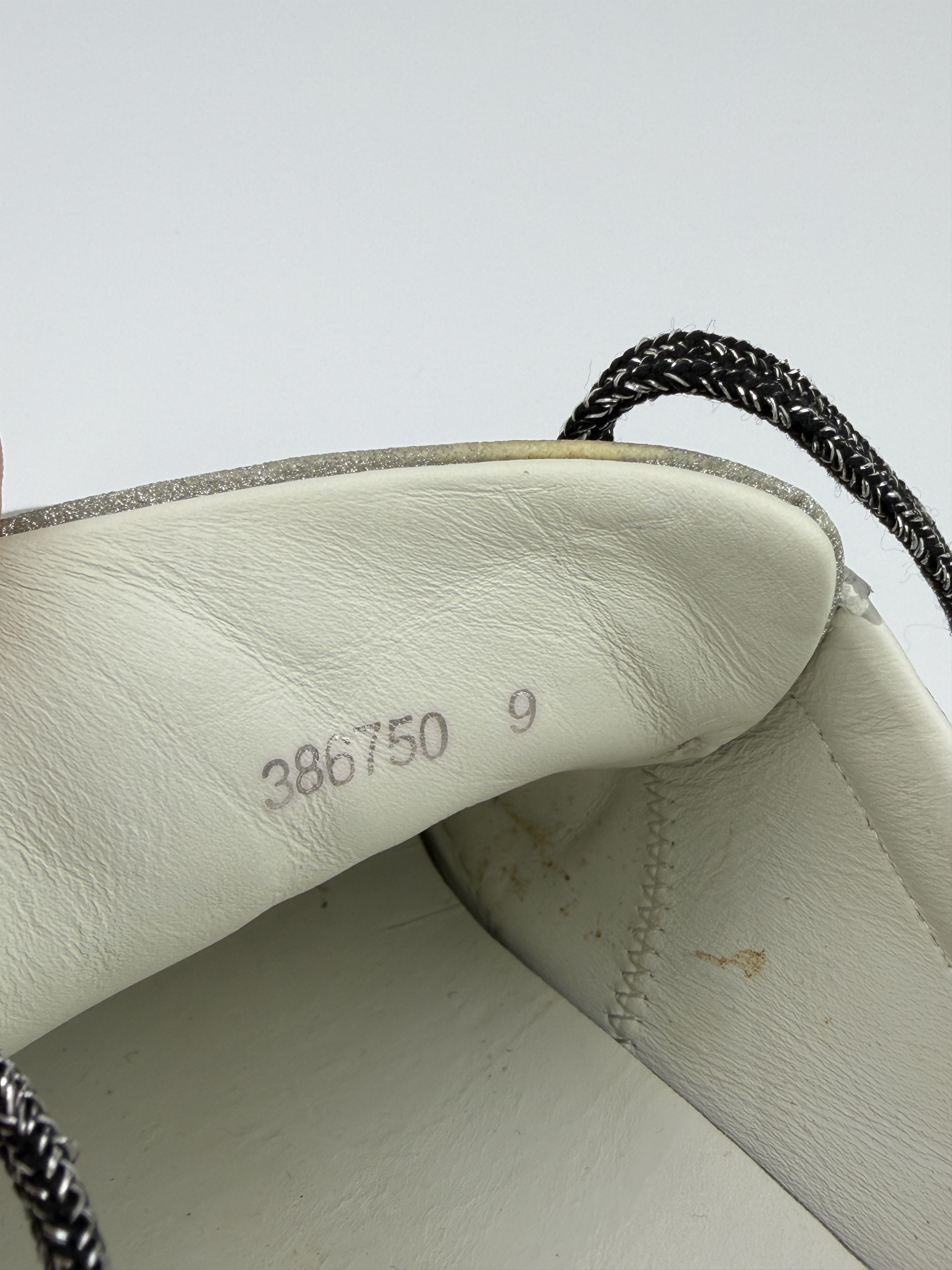 Gucci Vintage Gucci Web Glitter Low Top Leather Sneakers Size US 9 / EU 42 - 12 Thumbnail