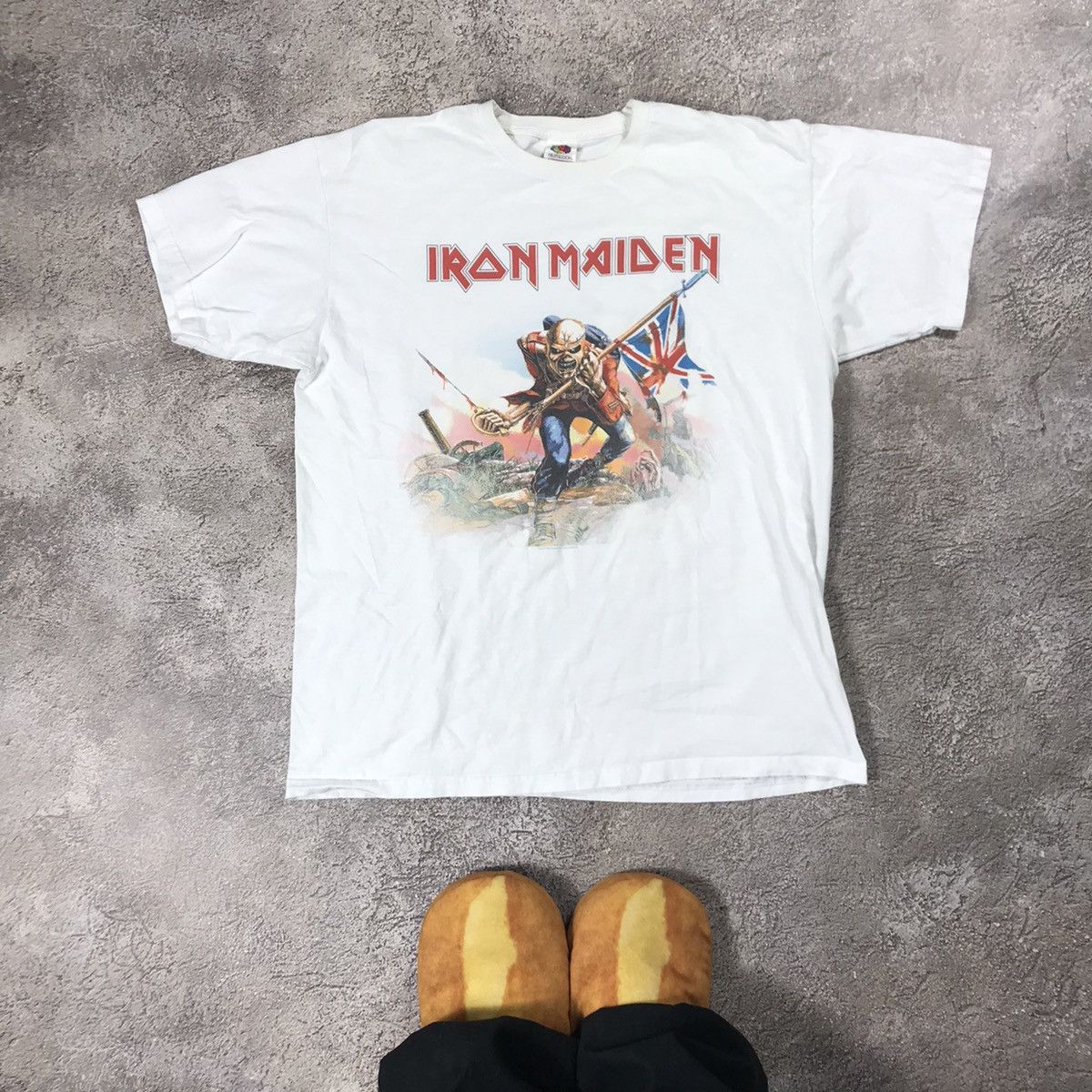 Vintage Vintage 90s Iron Maiden Band Tee Graphic Print Grunge Boxy L Size US L / EU 52-54 / 3 - 1 Thumbnail