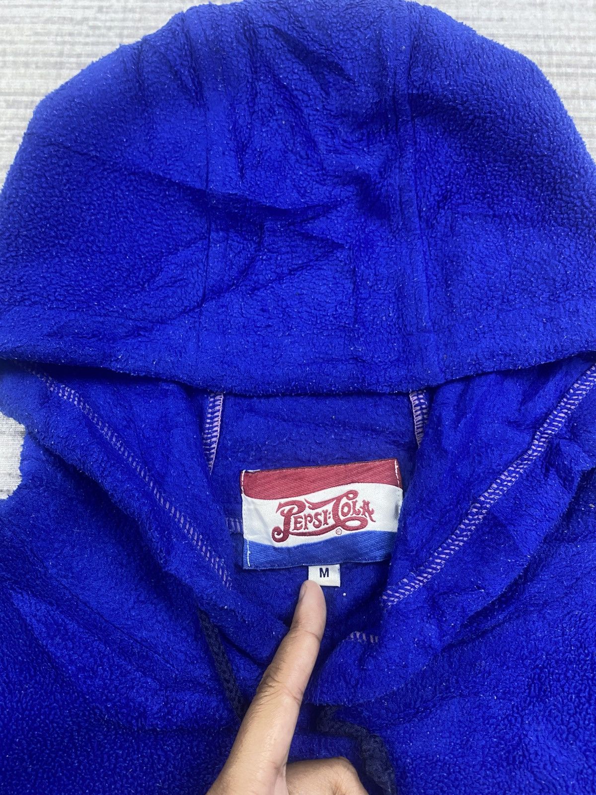 Pepsi × Vintage Vintage Pepsi Cola Embroidery Logo Blue Colour Hoodie Size US M / EU 48-50 / 2 - 8 Thumbnail