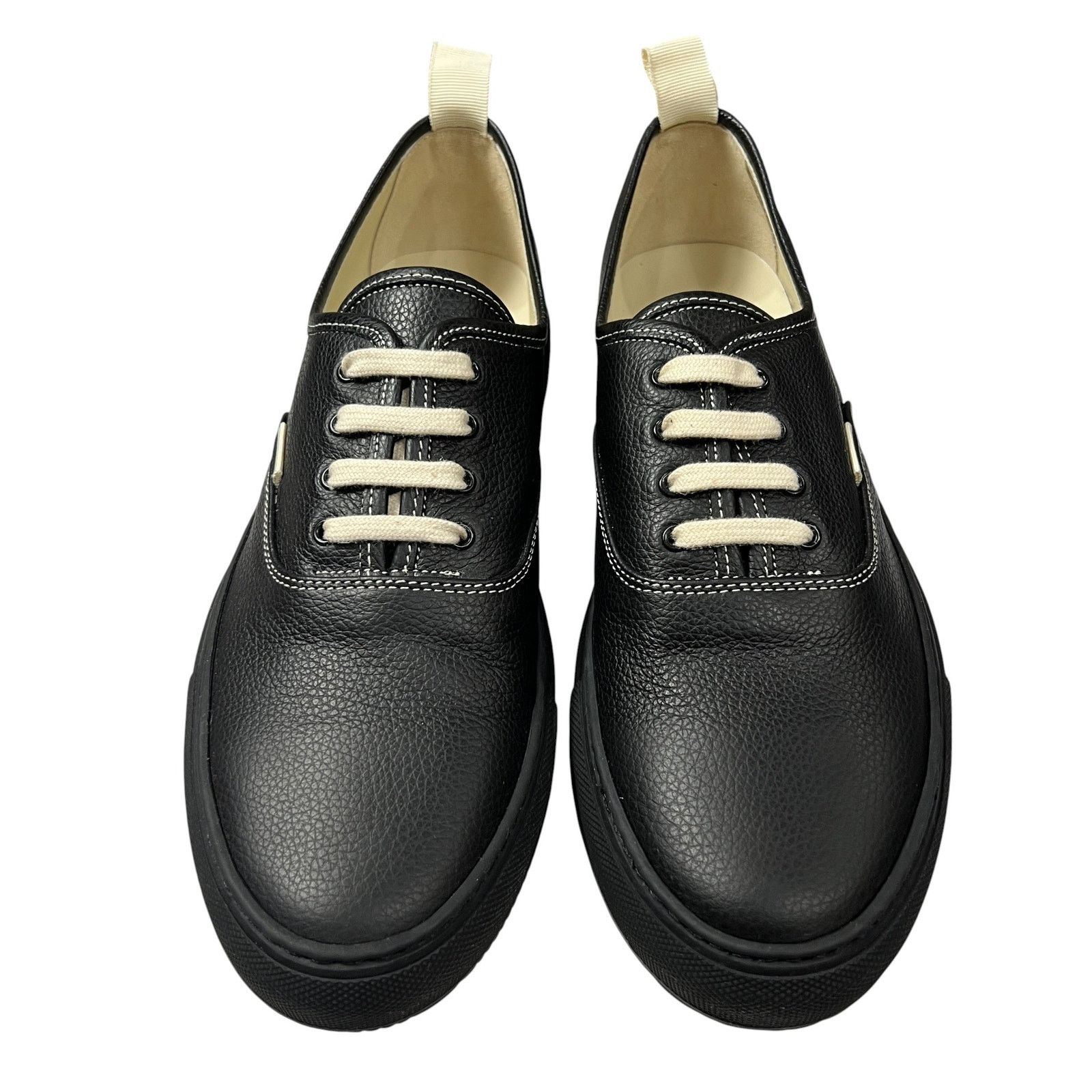 Common Projects Common Projects Four Hole Low Black Leather Sneakers EU42 Size US 9 / EU 42 - 10 Thumbnail
