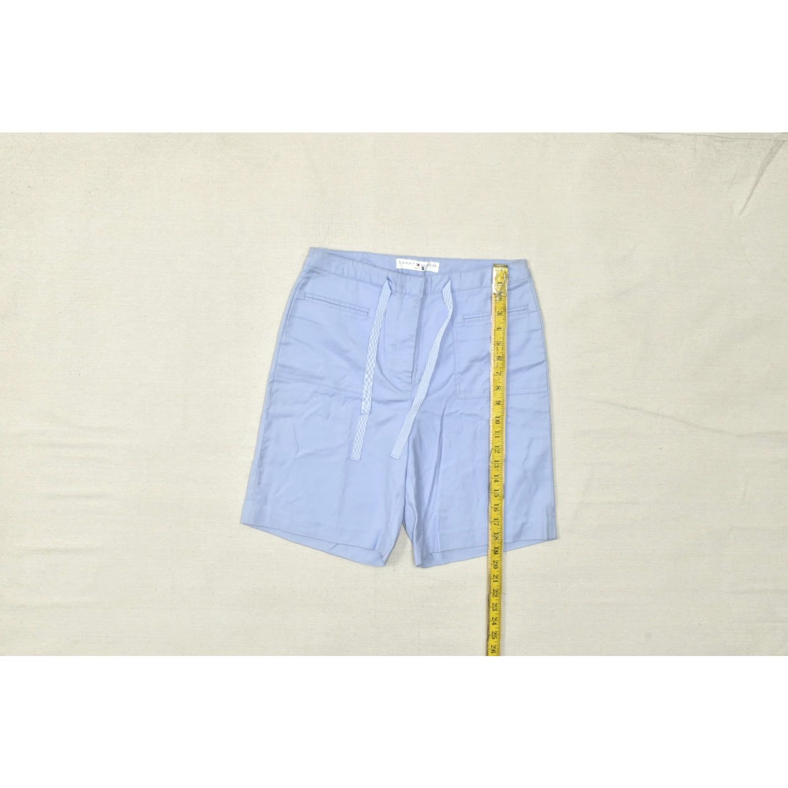 Tommy Hilfiger Tommy Hilfiger Golf Women's Size 8 Blue Chino Shorts Stretch Cotton Bermuda Casual Summer Spring Walking Golf Womens Size 30" / US 8 / IT 44 - 3 Thumbnail
