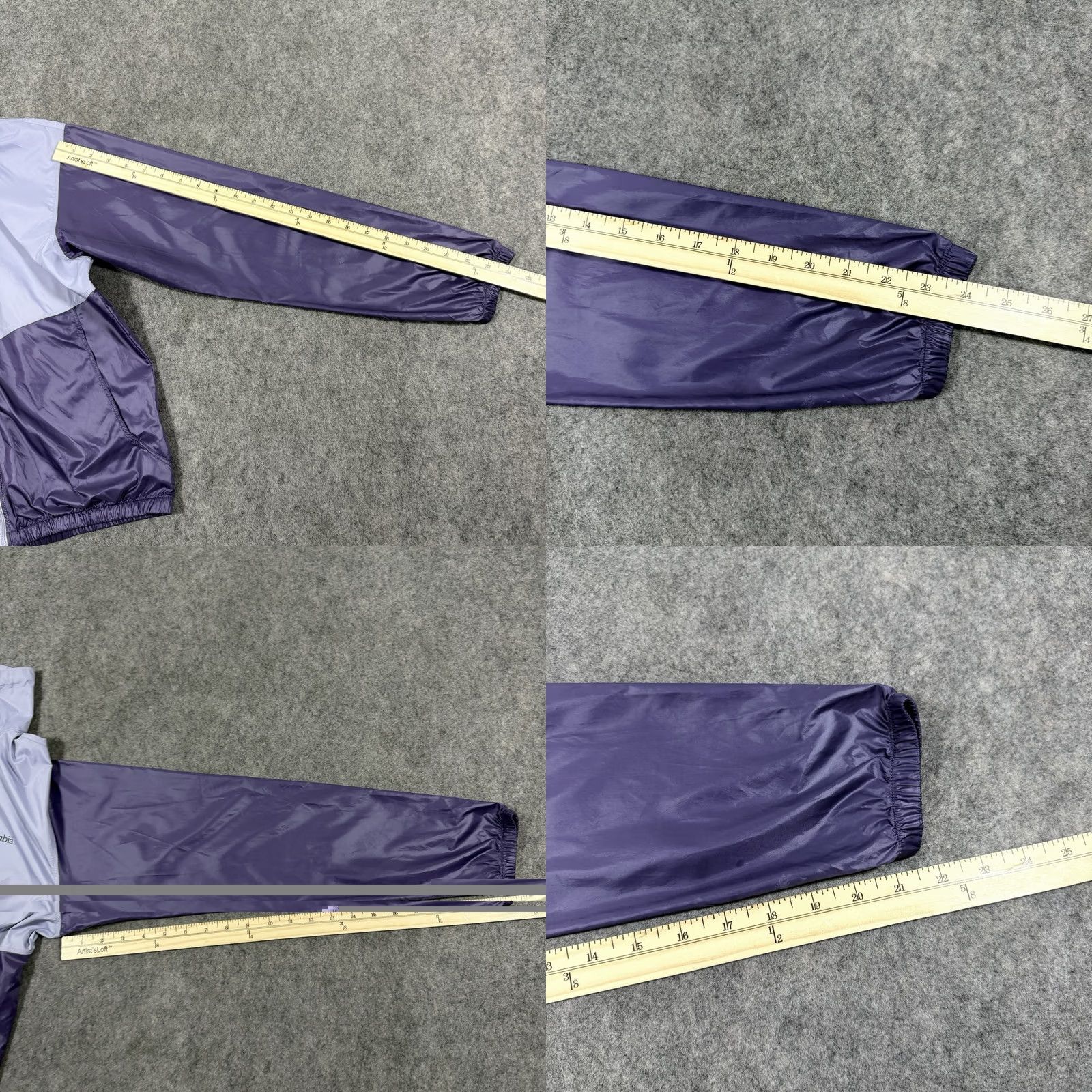 Vintage Columbia Lightweight Full Zip Windbreaker Jacket XS Purple Womens Size XS / US 0-2 / IT 36-38 - 10 Thumbnail